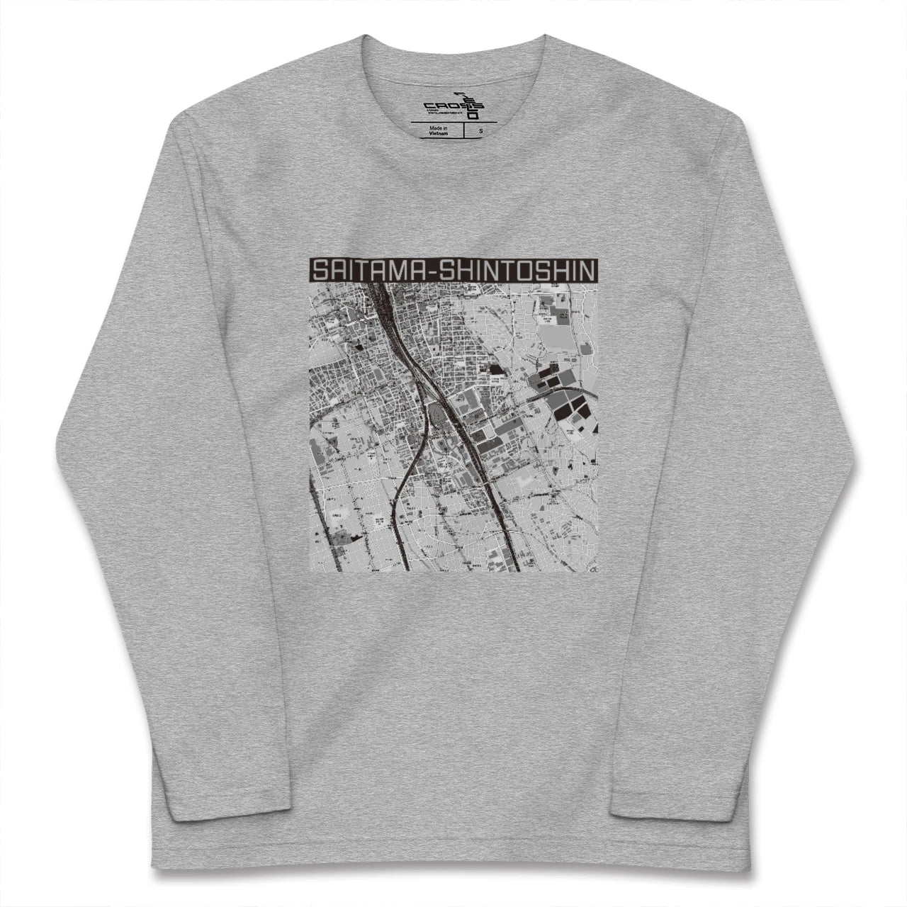【さいたま新都心(埼玉県)】地図柄ロングスリーブTシャツ
