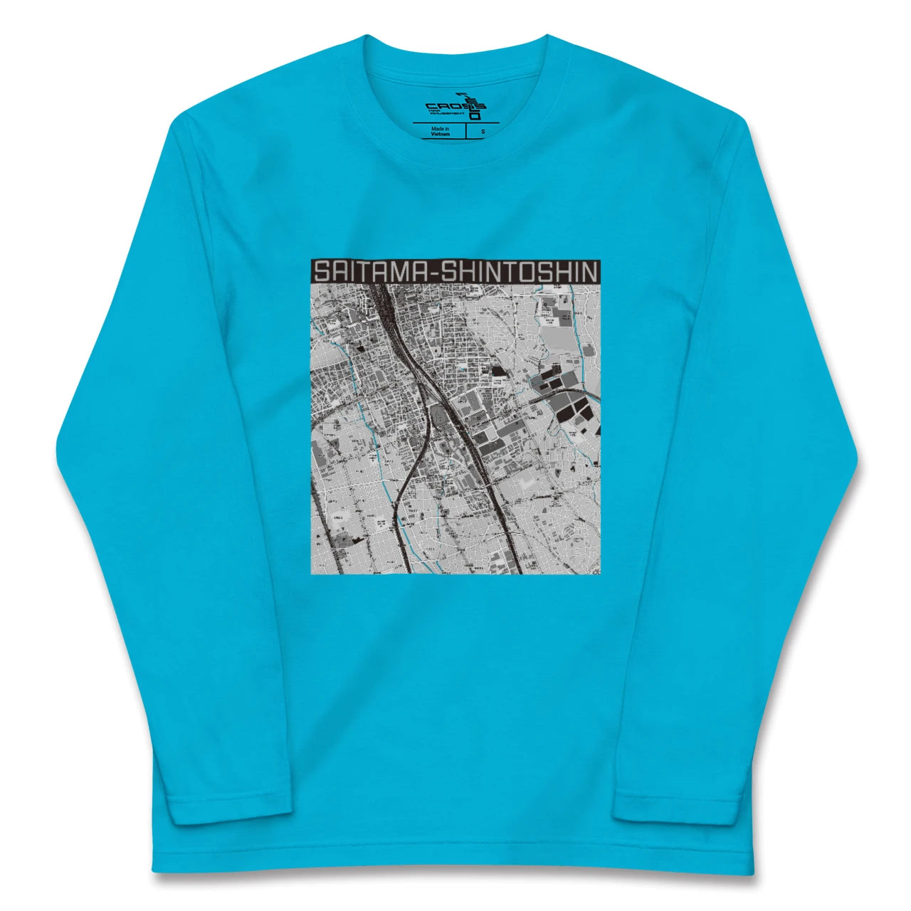 【さいたま新都心(埼玉県)】地図柄ロングスリーブTシャツ