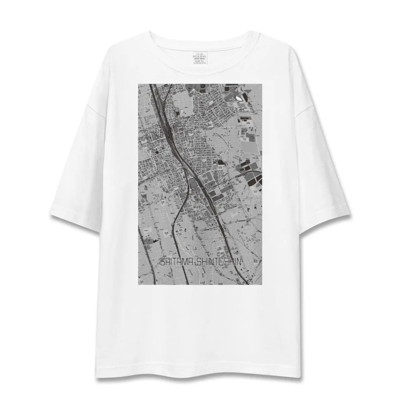【さいたま新都心(埼玉県)】地図柄ビッグシルエットTシャツ