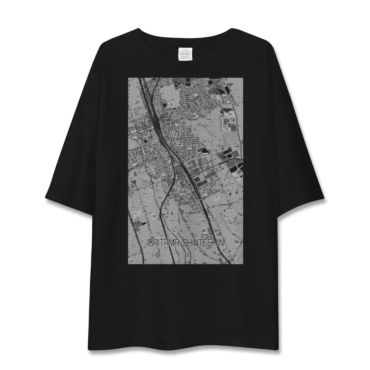 【さいたま新都心(埼玉県)】地図柄ビッグシルエットTシャツ