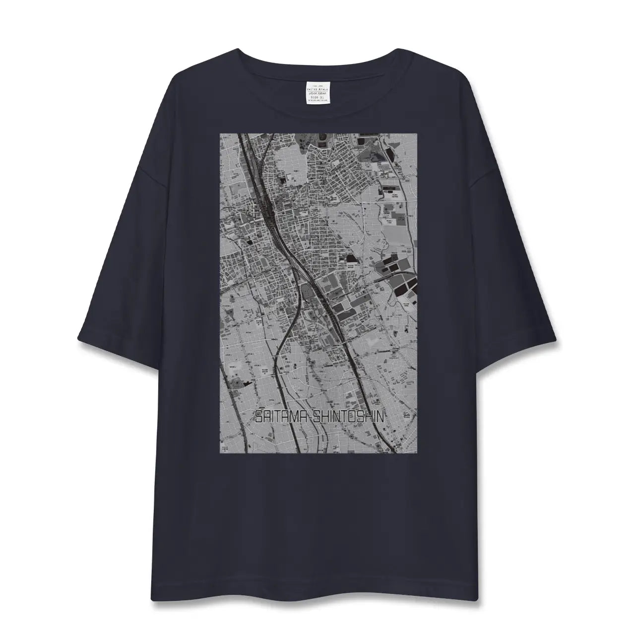 【さいたま新都心(埼玉県)】地図柄ビッグシルエットTシャツ