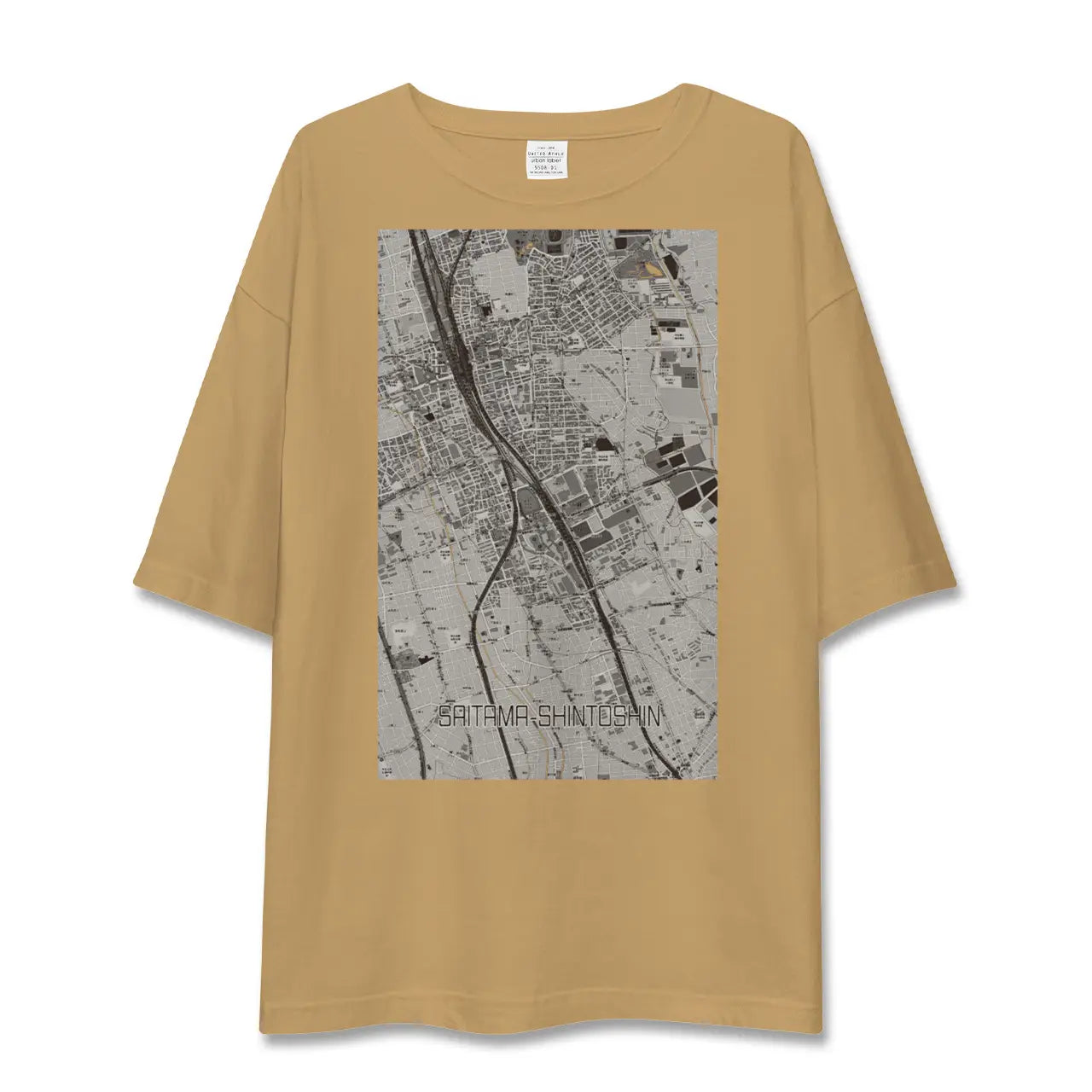 【さいたま新都心(埼玉県)】地図柄ビッグシルエットTシャツ