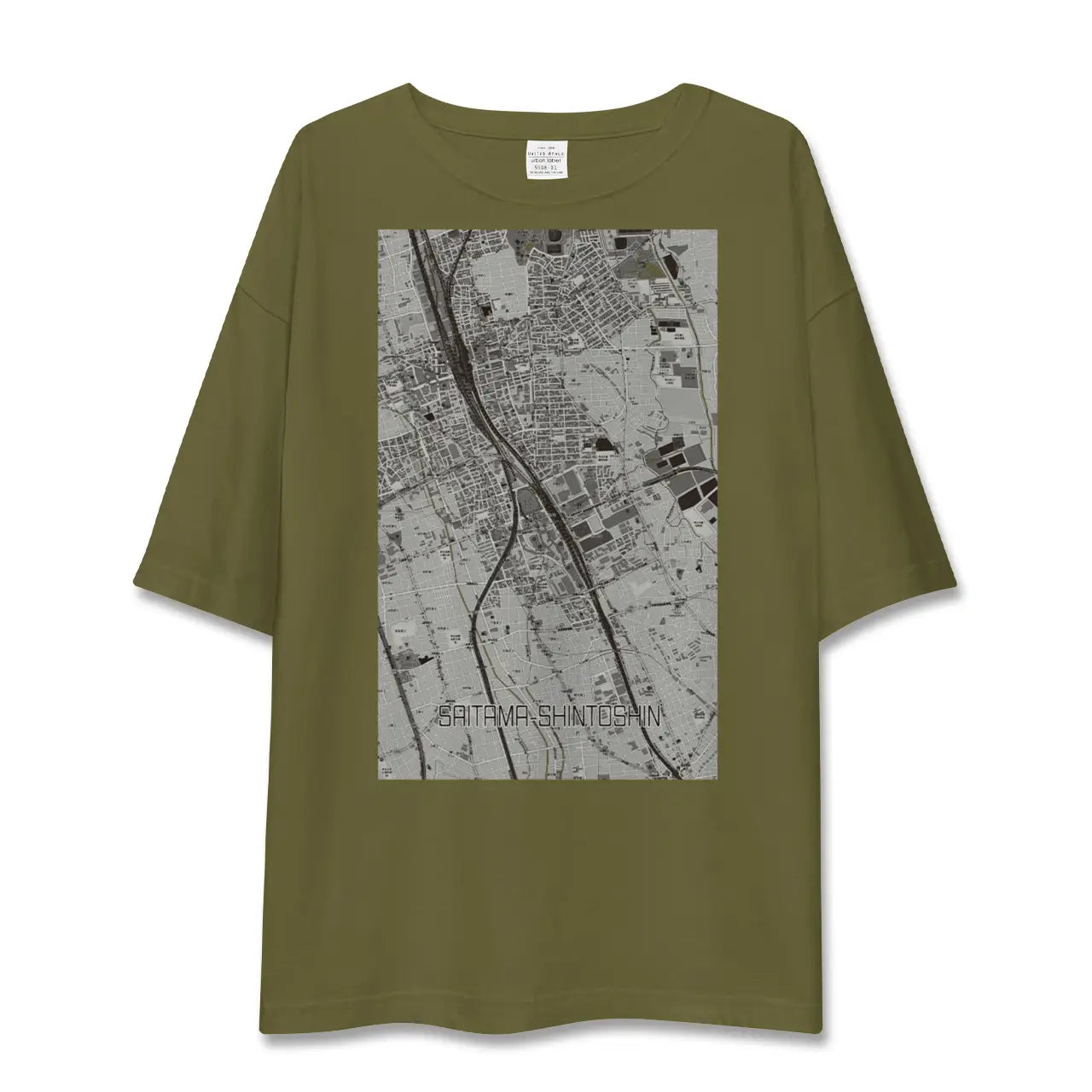 【さいたま新都心(埼玉県)】地図柄ビッグシルエットTシャツ