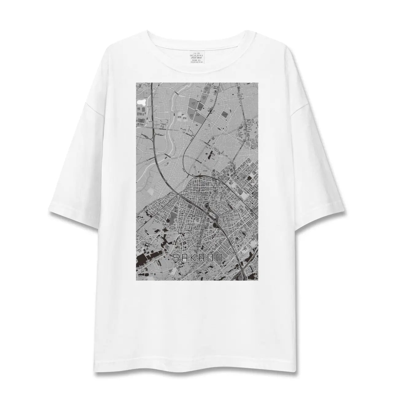 【坂戸(埼玉県)】地図柄ビッグシルエットTシャツ