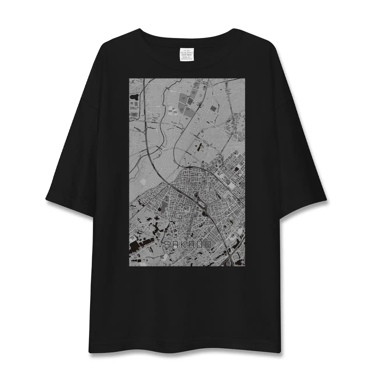 【坂戸(埼玉県)】地図柄ビッグシルエットTシャツ
