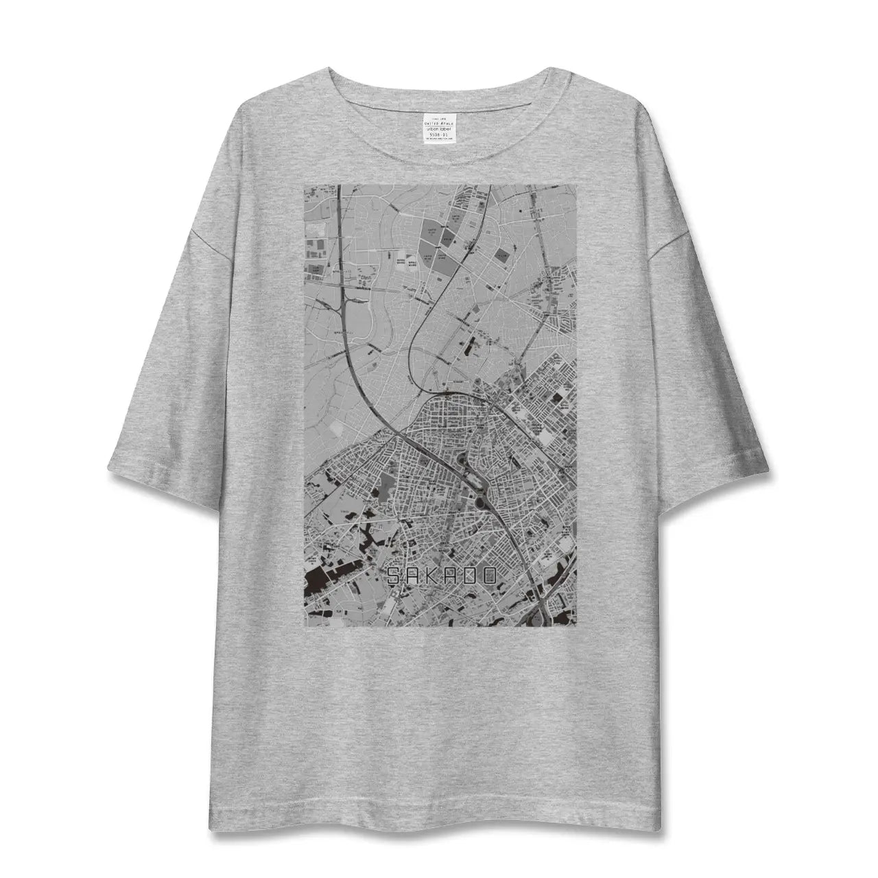 【坂戸(埼玉県)】地図柄ビッグシルエットTシャツ