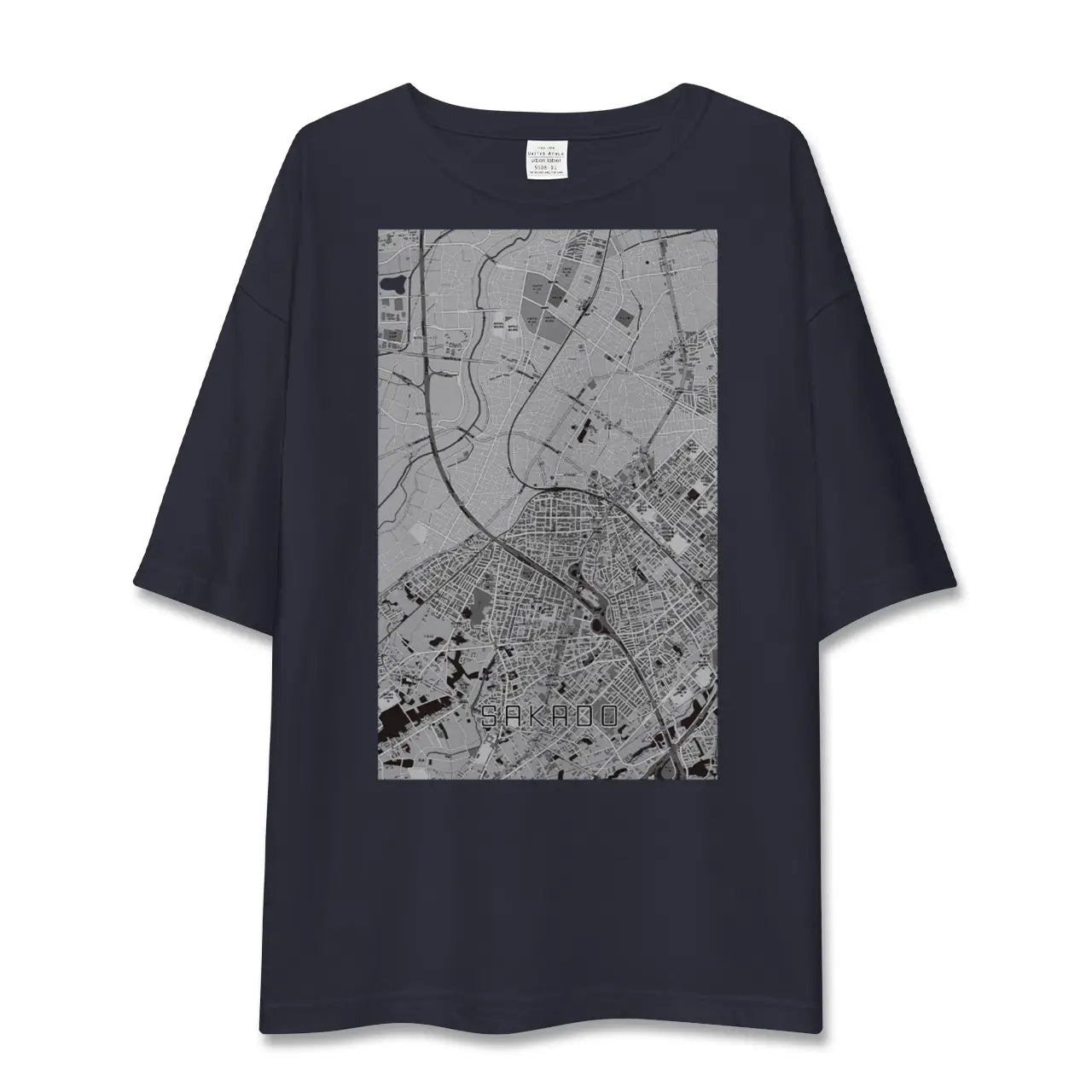 【坂戸(埼玉県)】地図柄ビッグシルエットTシャツ