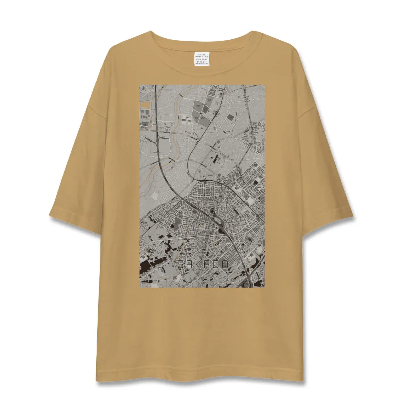 【坂戸(埼玉県)】地図柄ビッグシルエットTシャツ