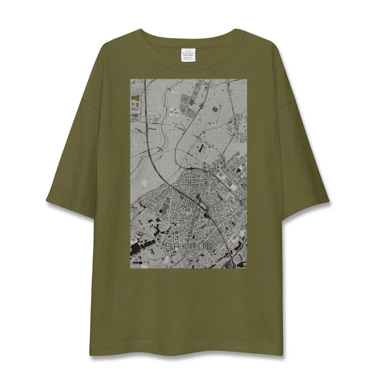【坂戸(埼玉県)】地図柄ビッグシルエットTシャツ