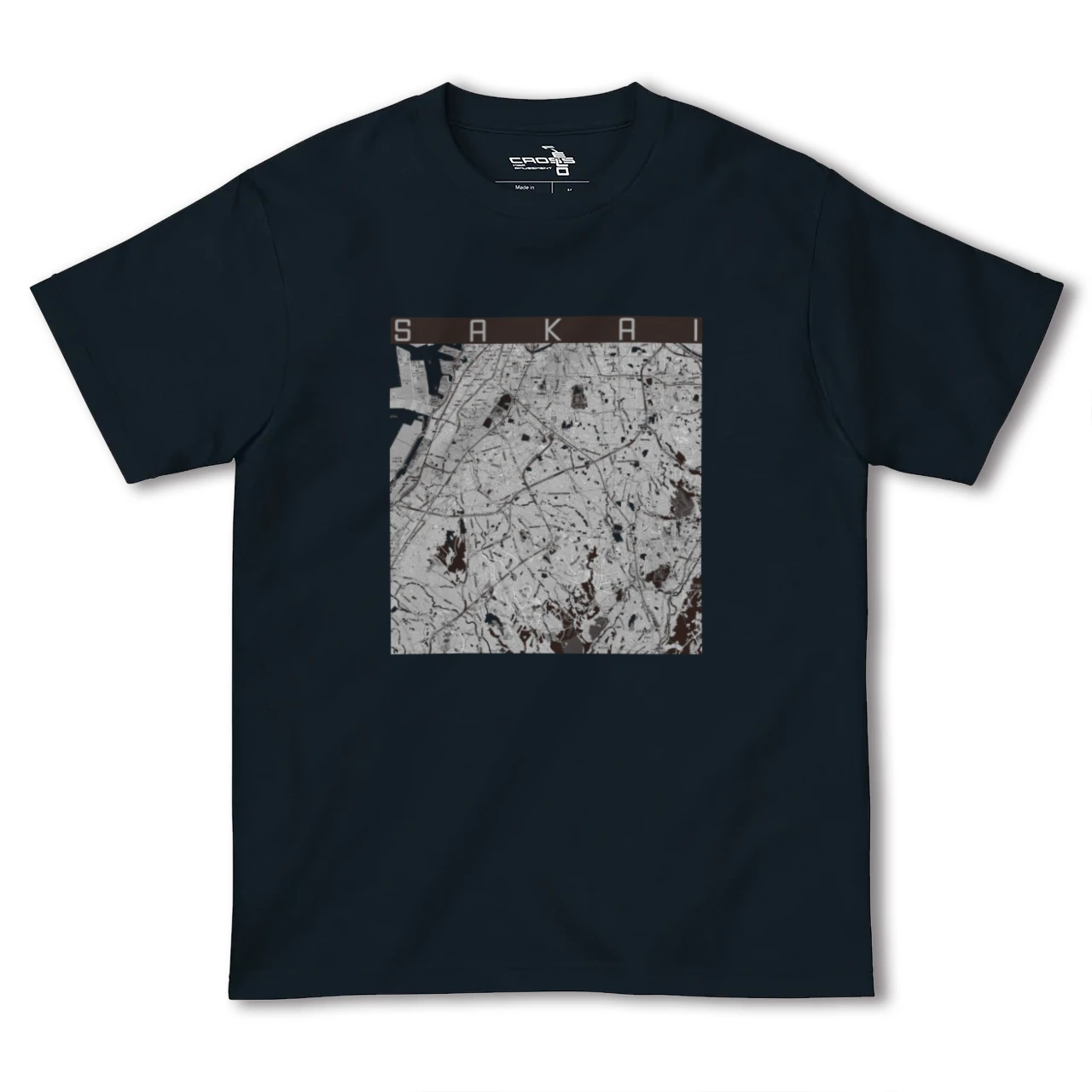 【堺2(大阪府)】地図柄ヘビーウェイトTシャツ