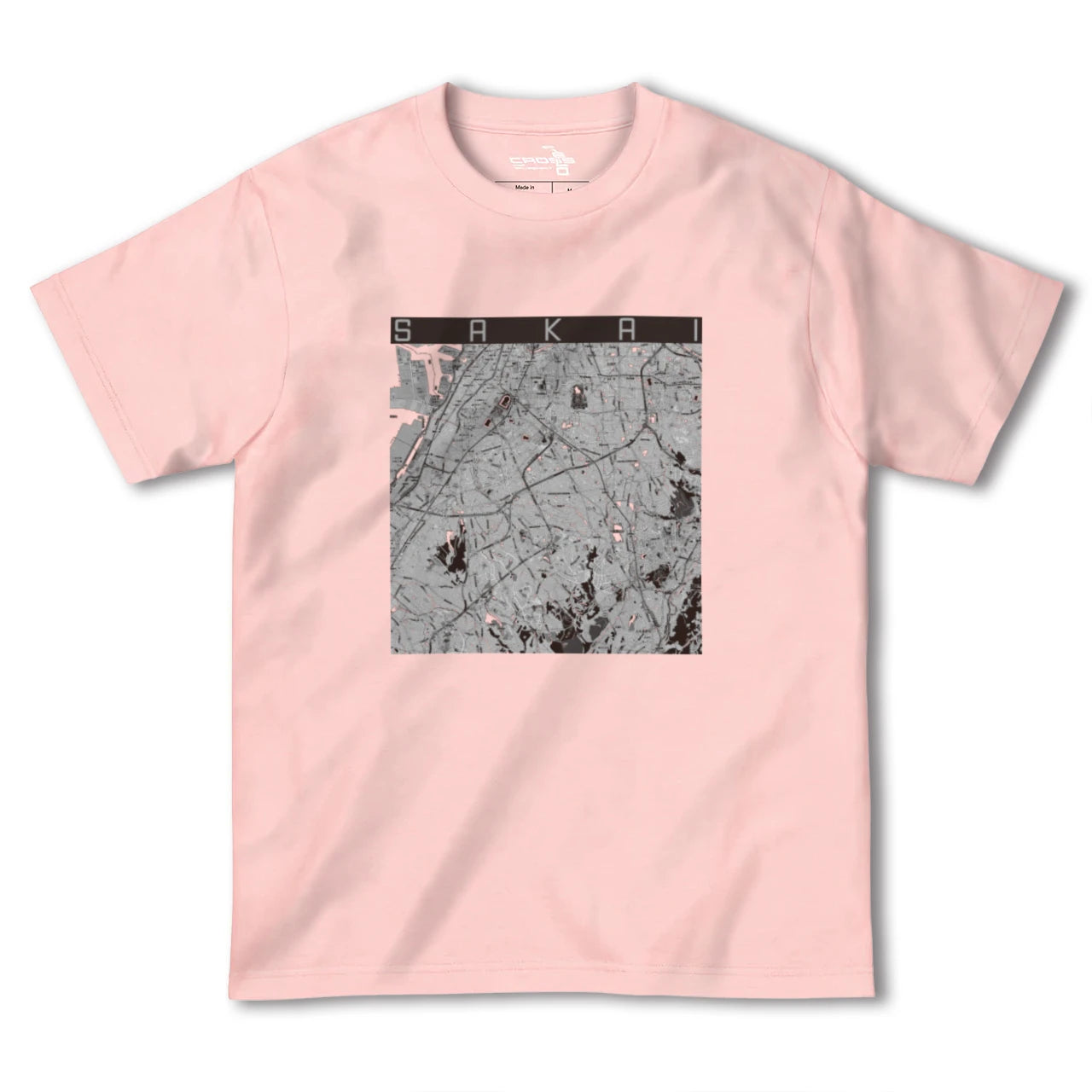 【堺2(大阪府)】地図柄ヘビーウェイトTシャツ