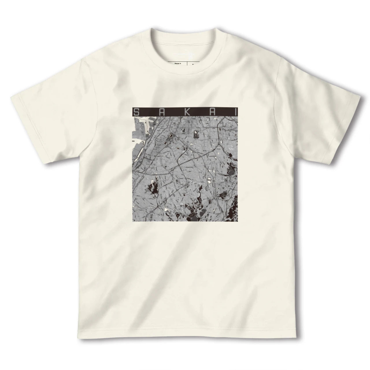 【堺2(大阪府)】地図柄ヘビーウェイトTシャツ