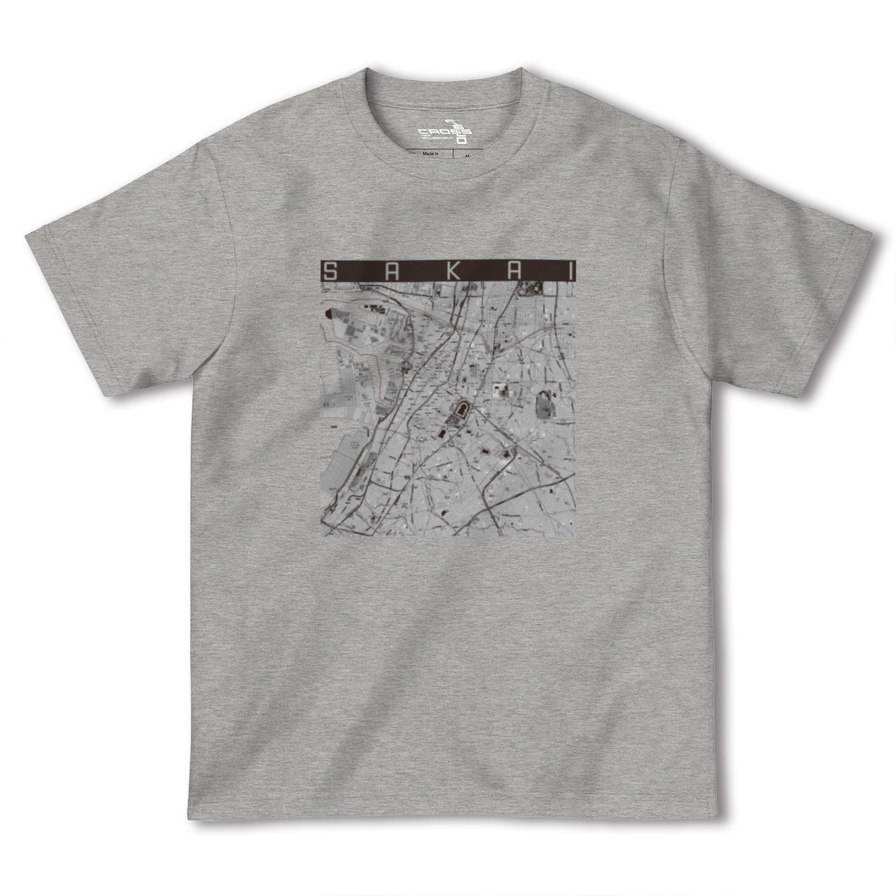 【堺(大阪府)】地図柄ヘビーウェイトTシャツ
