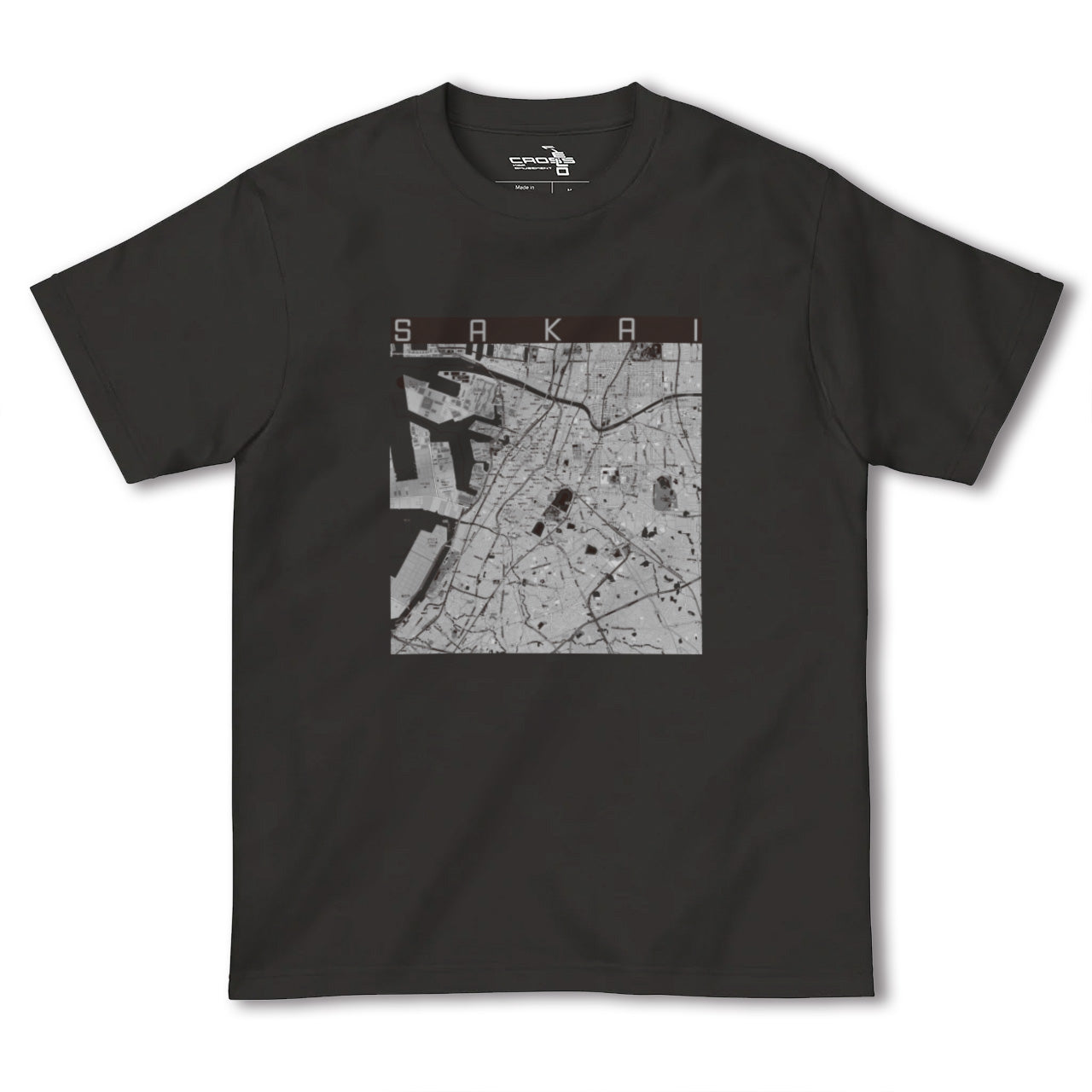 【堺(大阪府)】地図柄ヘビーウェイトTシャツ