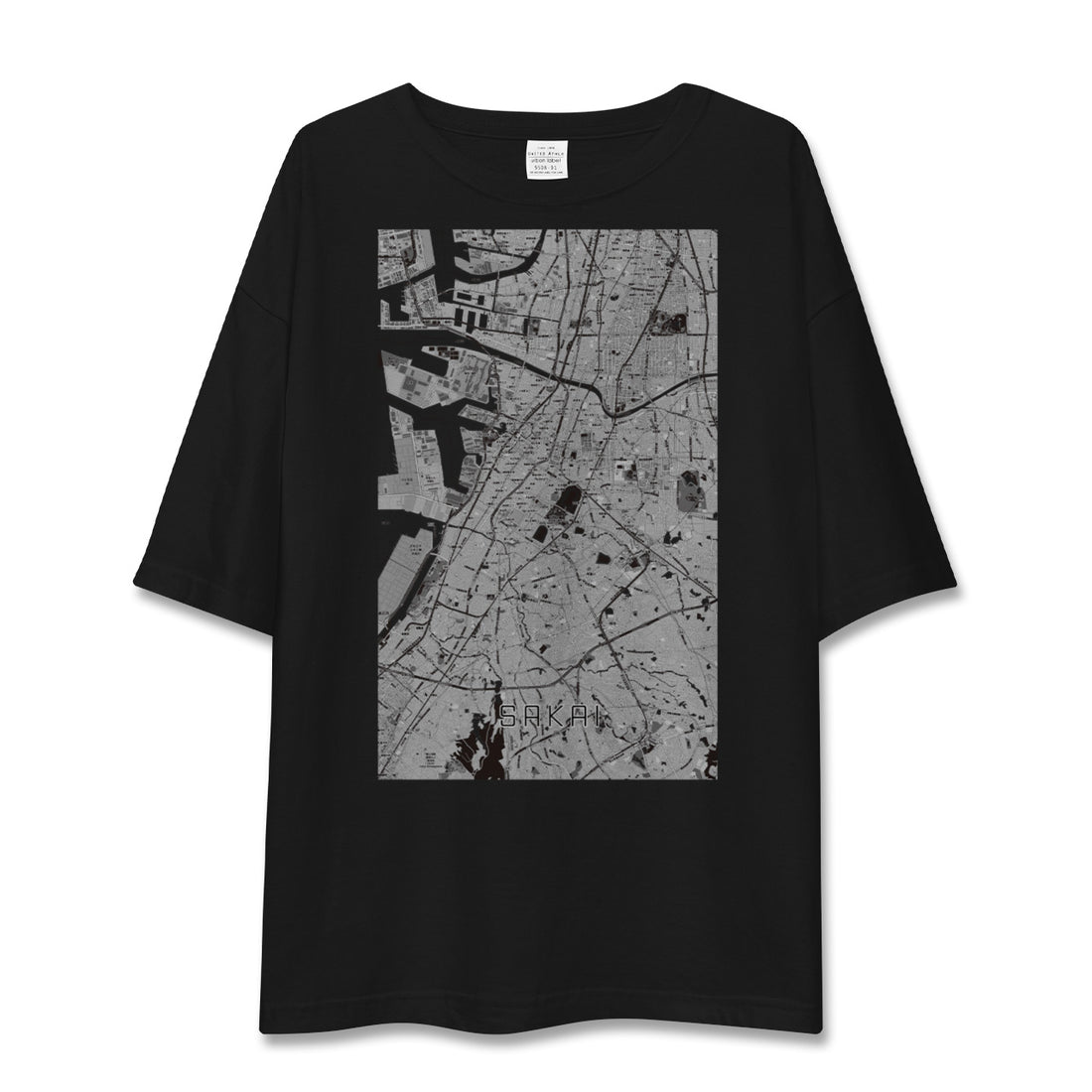 【堺(大阪府)】地図柄ビッグシルエットTシャツ