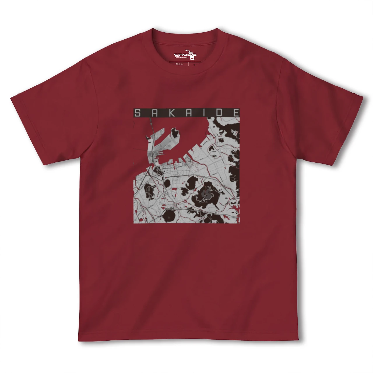 【坂出(香川県)】地図柄ヘビーウェイトTシャツ