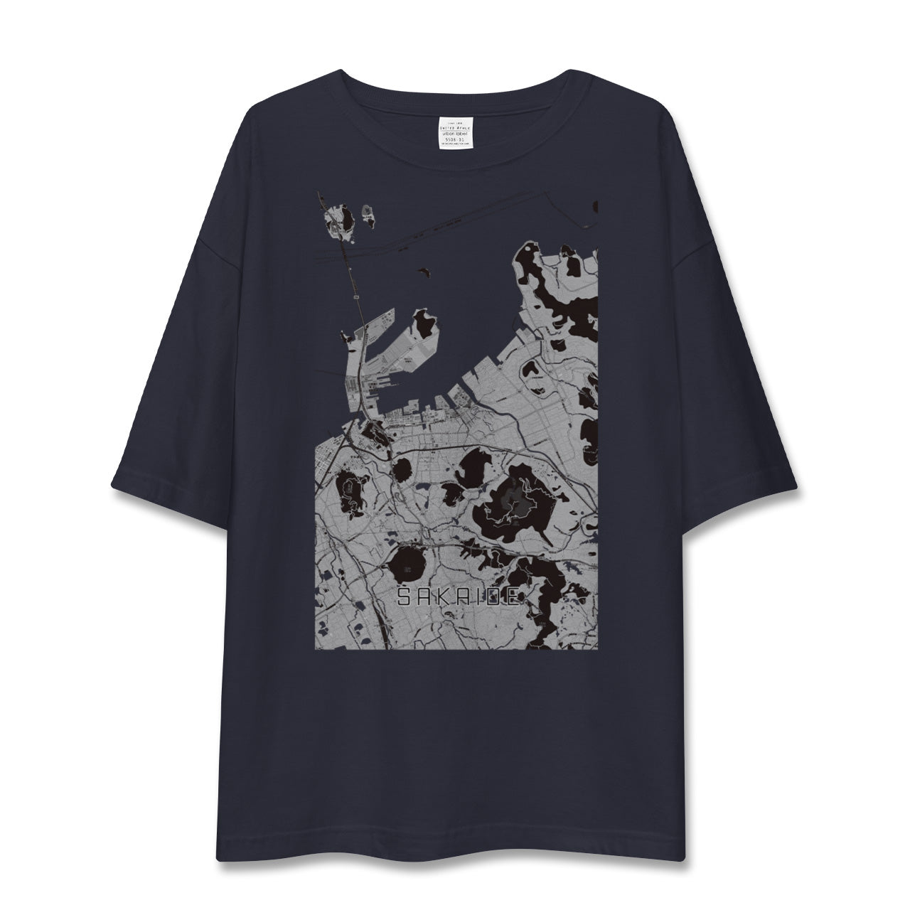 【坂出(香川県)】地図柄ビッグシルエットTシャツ