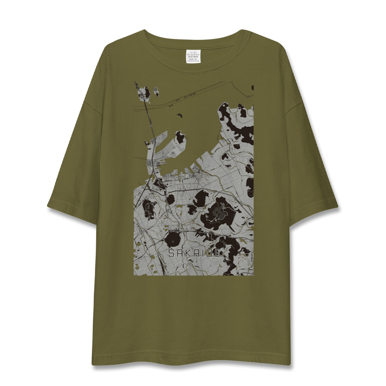 【坂出(香川県)】地図柄ビッグシルエットTシャツ