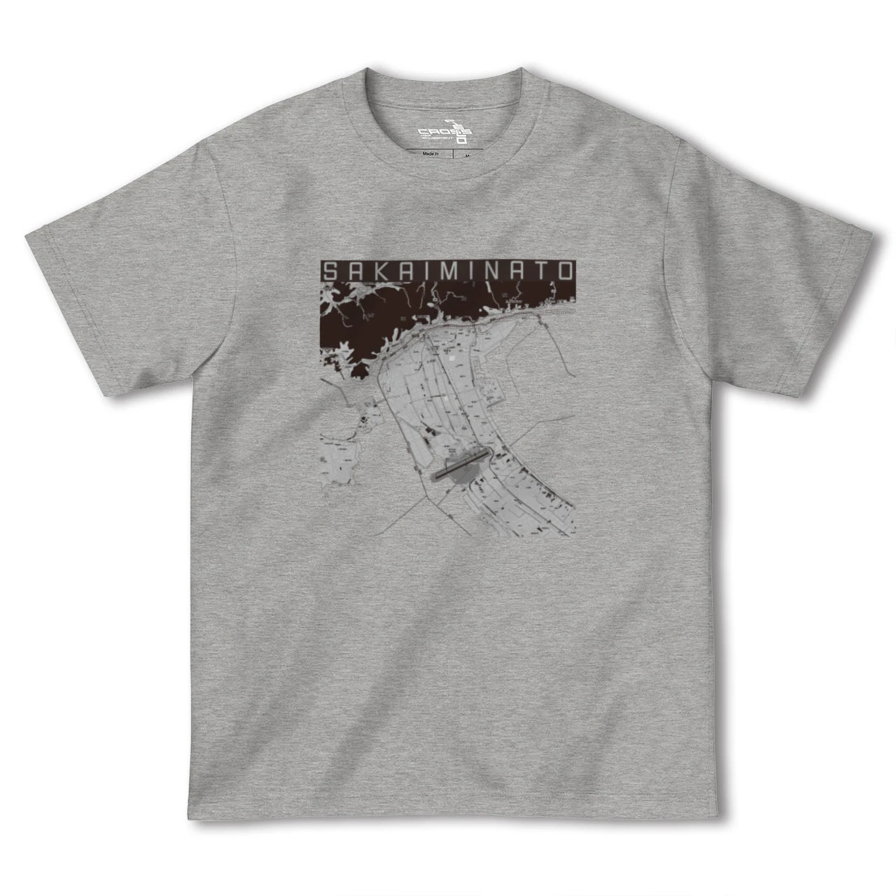 【境港(鳥取県)】地図柄ヘビーウェイトTシャツ