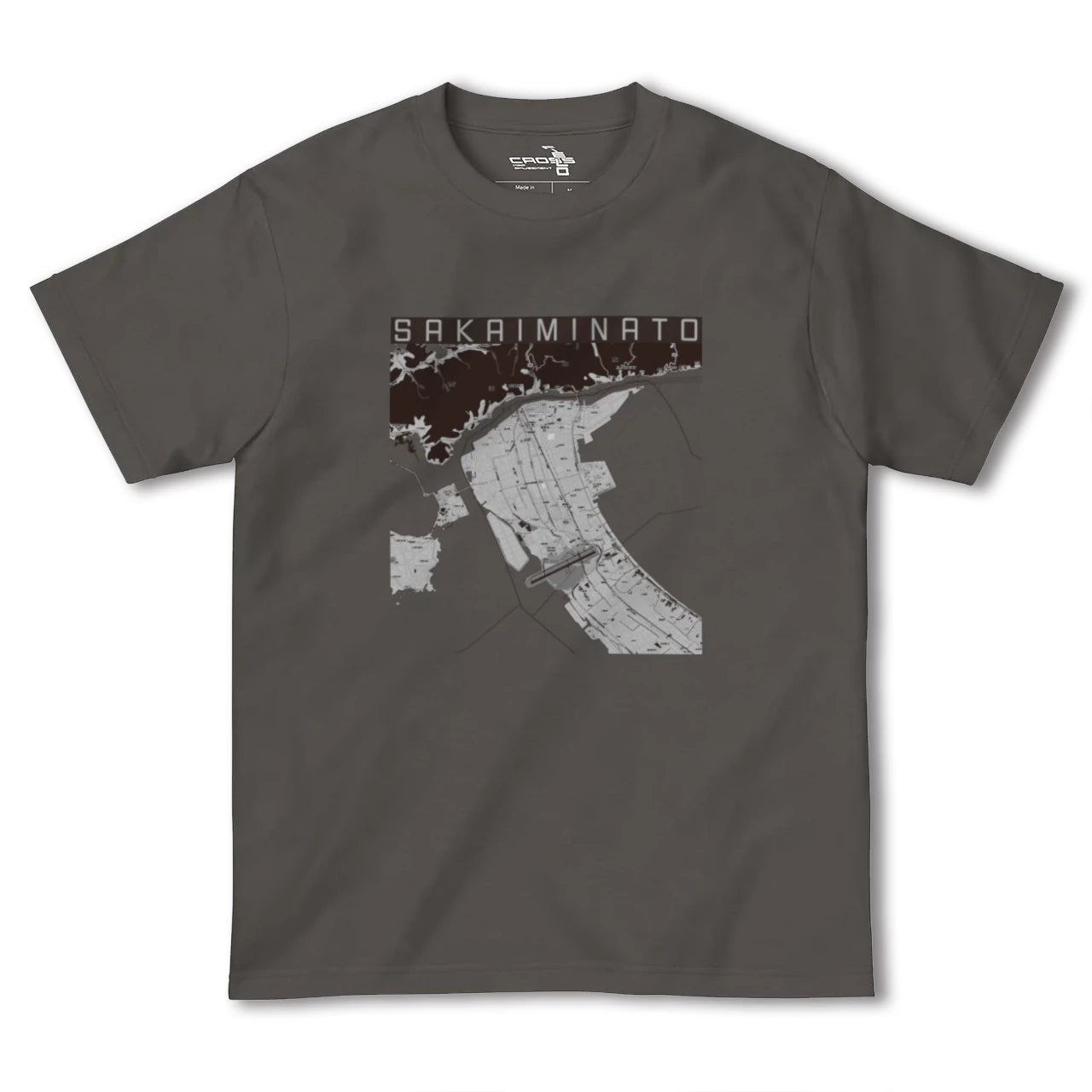 【境港(鳥取県)】地図柄ヘビーウェイトTシャツ