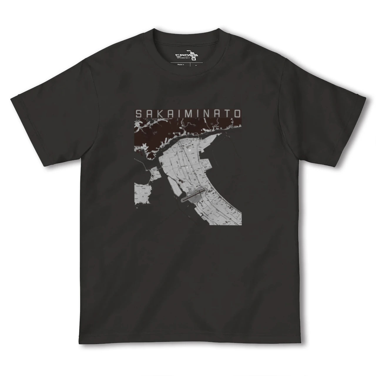 【境港(鳥取県)】地図柄ヘビーウェイトTシャツ