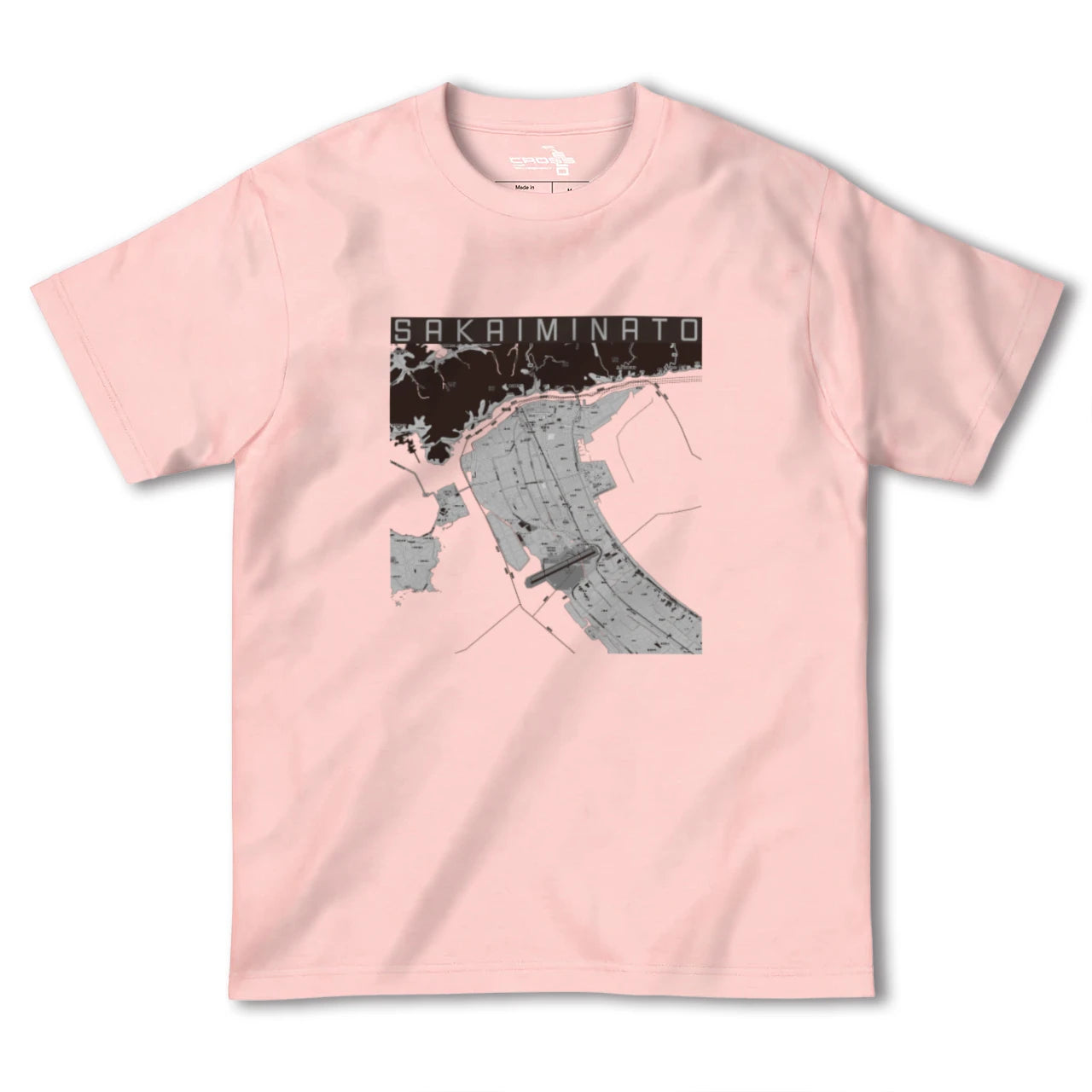 【境港(鳥取県)】地図柄ヘビーウェイトTシャツ