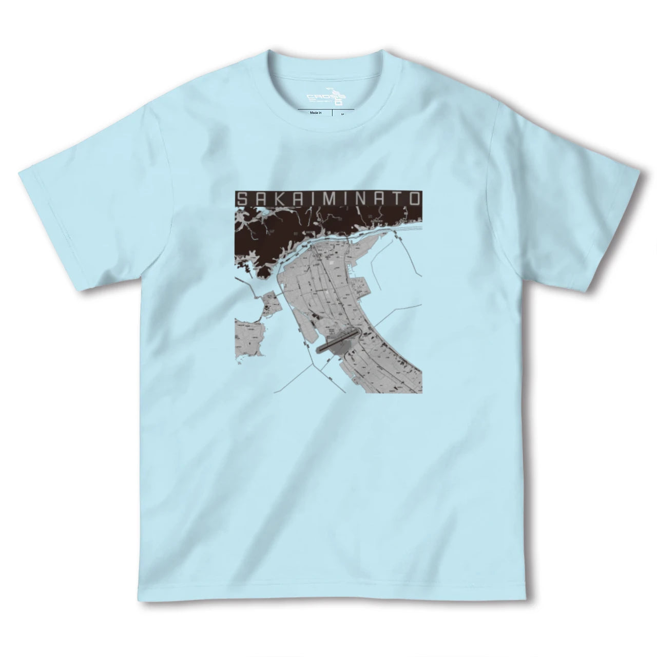 【境港(鳥取県)】地図柄ヘビーウェイトTシャツ