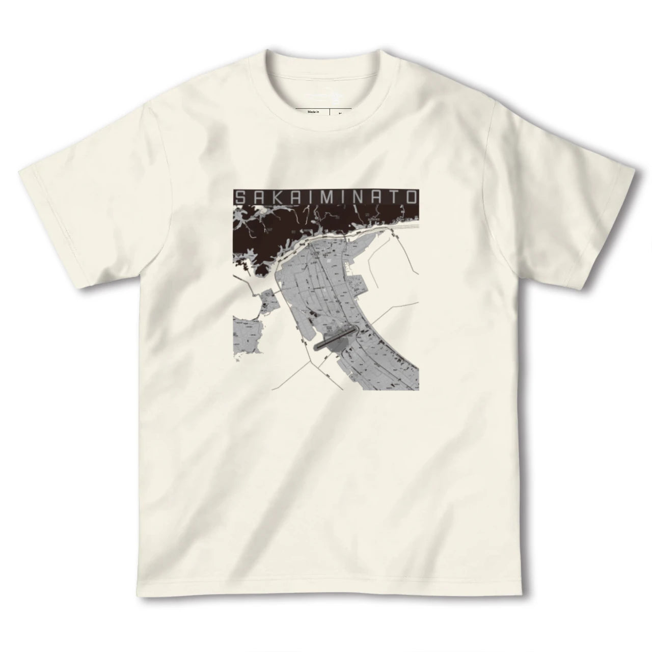 【境港(鳥取県)】地図柄ヘビーウェイトTシャツ
