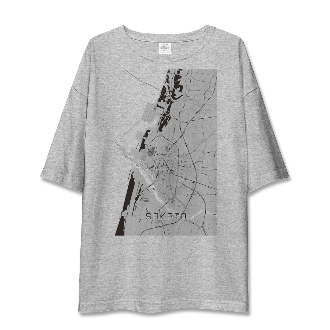 【酒田(山形県)】地図柄ビッグシルエットTシャツ