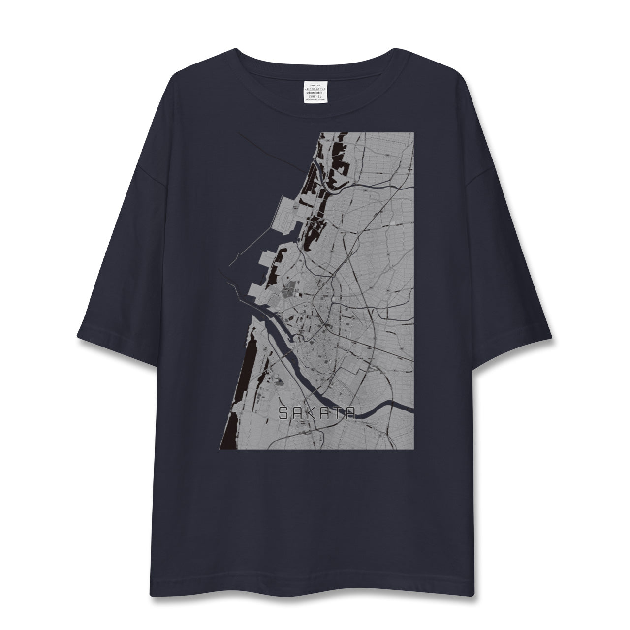 【酒田(山形県)】地図柄ビッグシルエットTシャツ