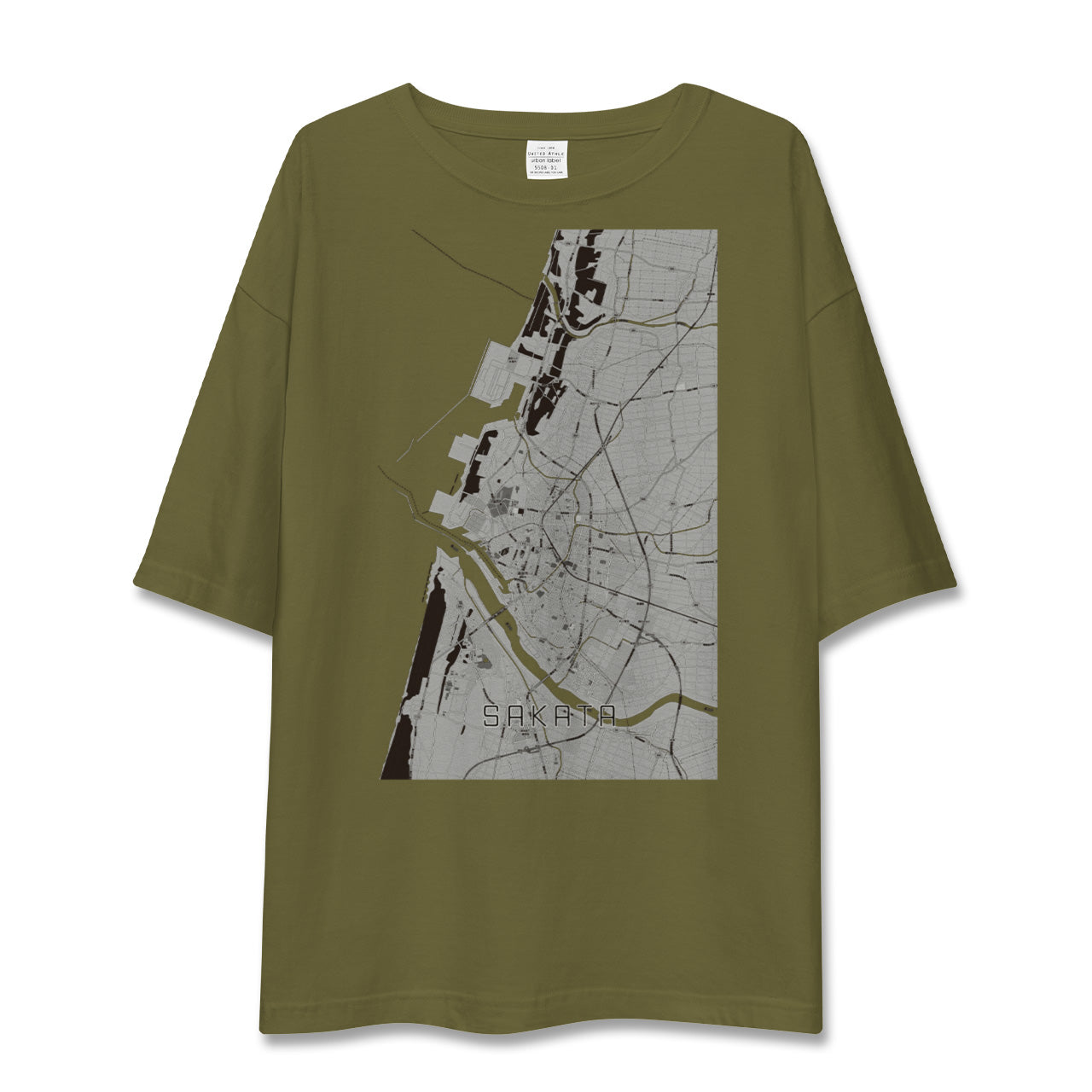 【酒田(山形県)】地図柄ビッグシルエットTシャツ