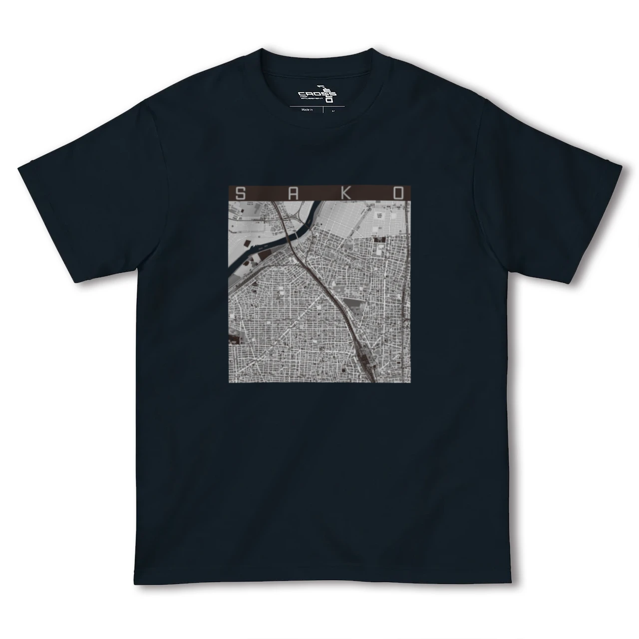 【栄生(愛知県)】地図柄ヘビーウェイトTシャツ