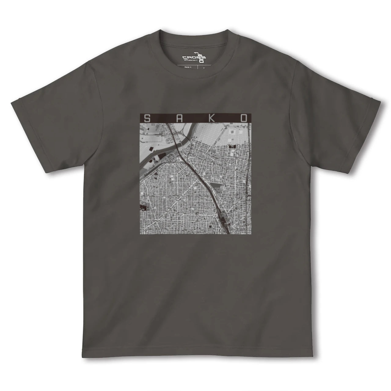 【栄生(愛知県)】地図柄ヘビーウェイトTシャツ