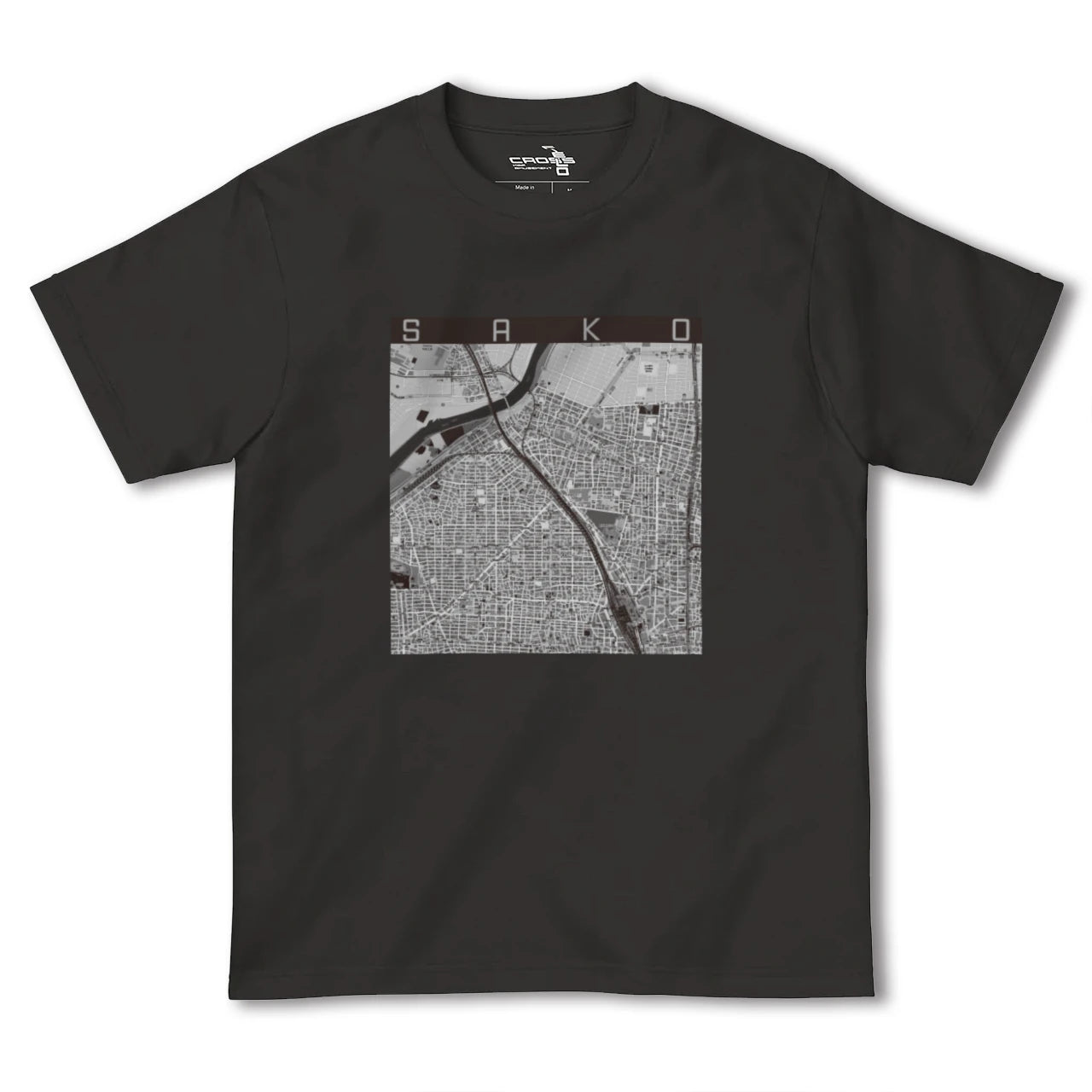 【栄生(愛知県)】地図柄ヘビーウェイトTシャツ