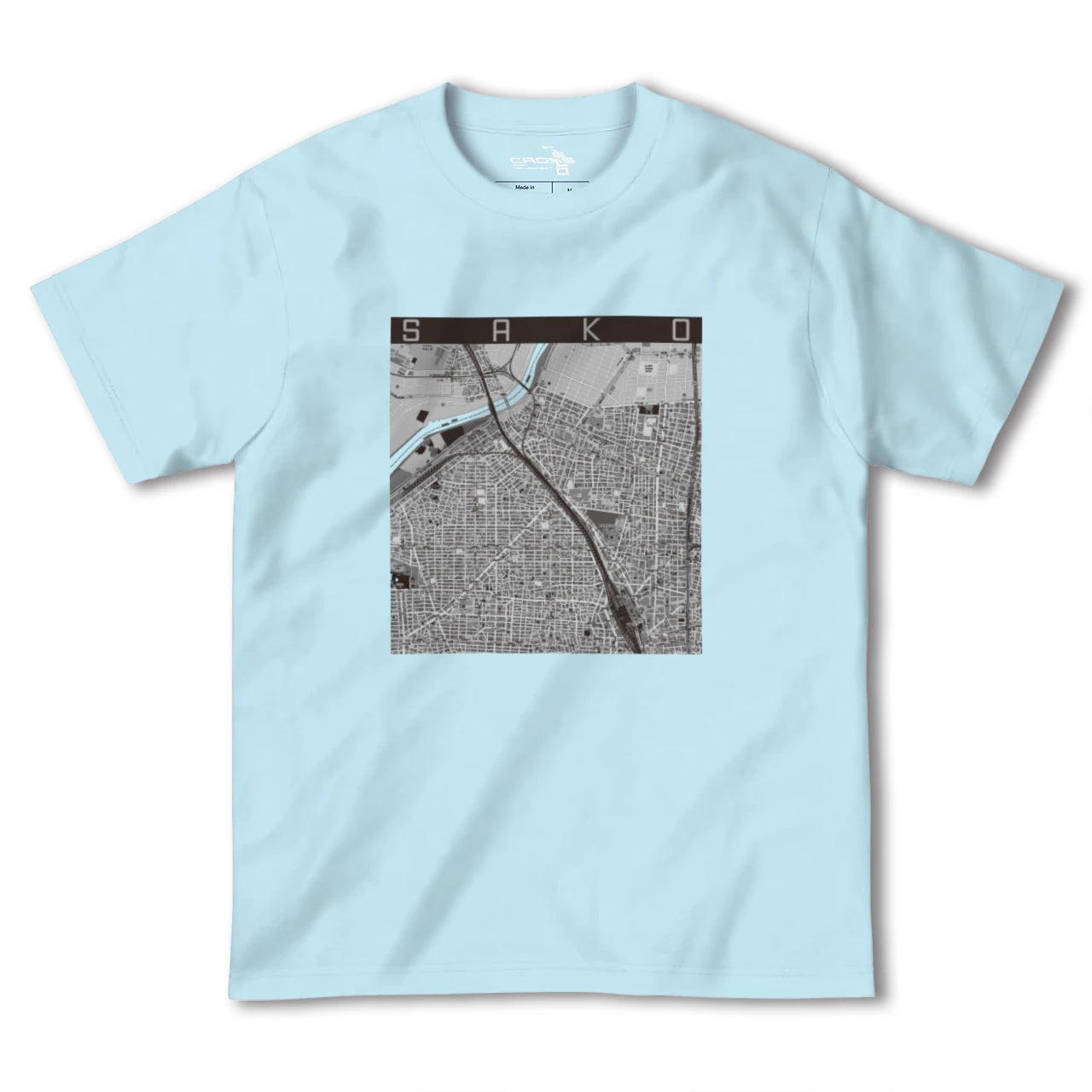 【栄生(愛知県)】地図柄ヘビーウェイトTシャツ