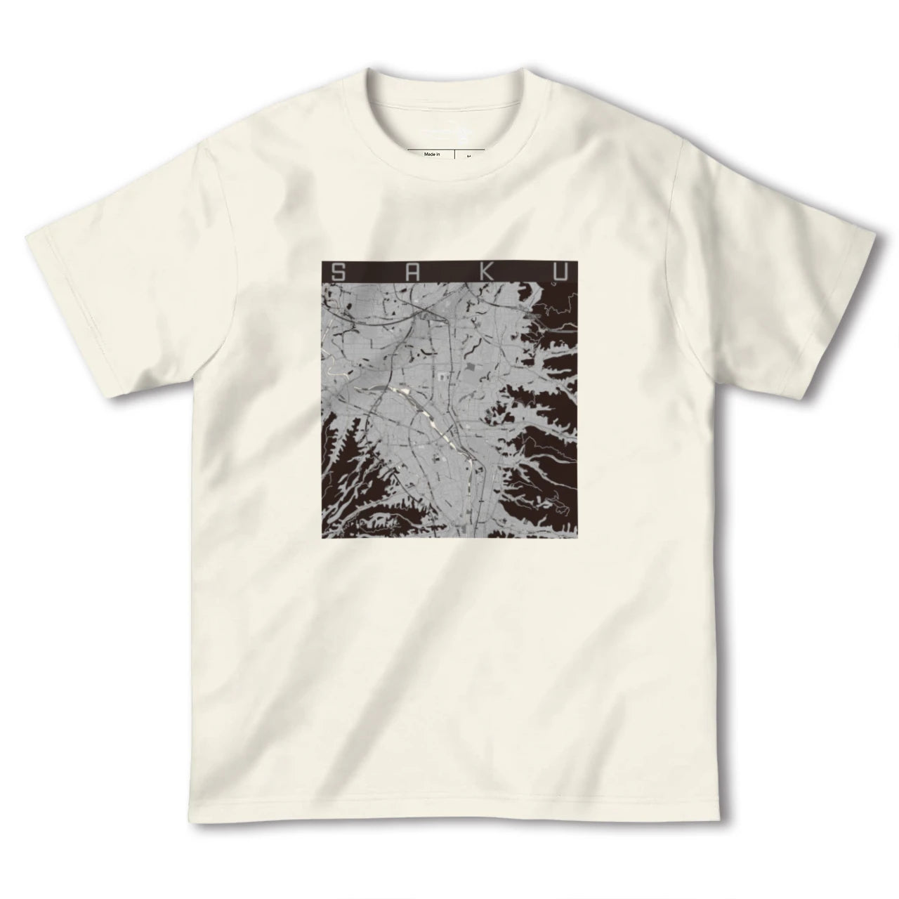 【佐久(長野県)】地図柄ヘビーウェイトTシャツ