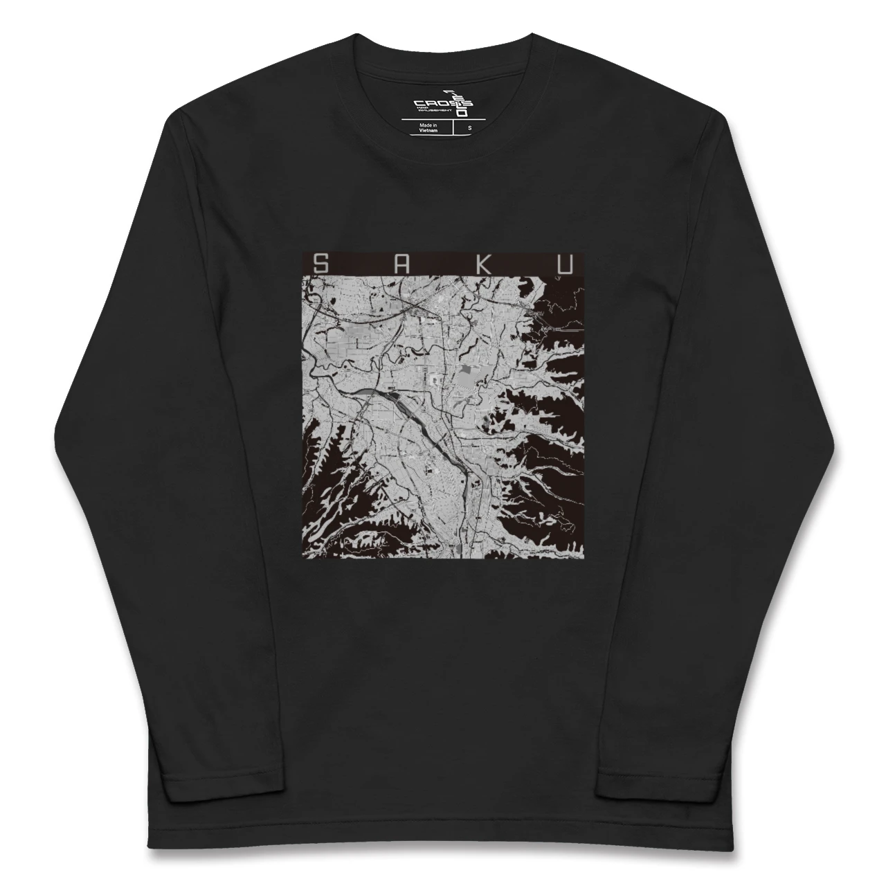 【佐久(長野県)】地図柄ロングスリーブTシャツ