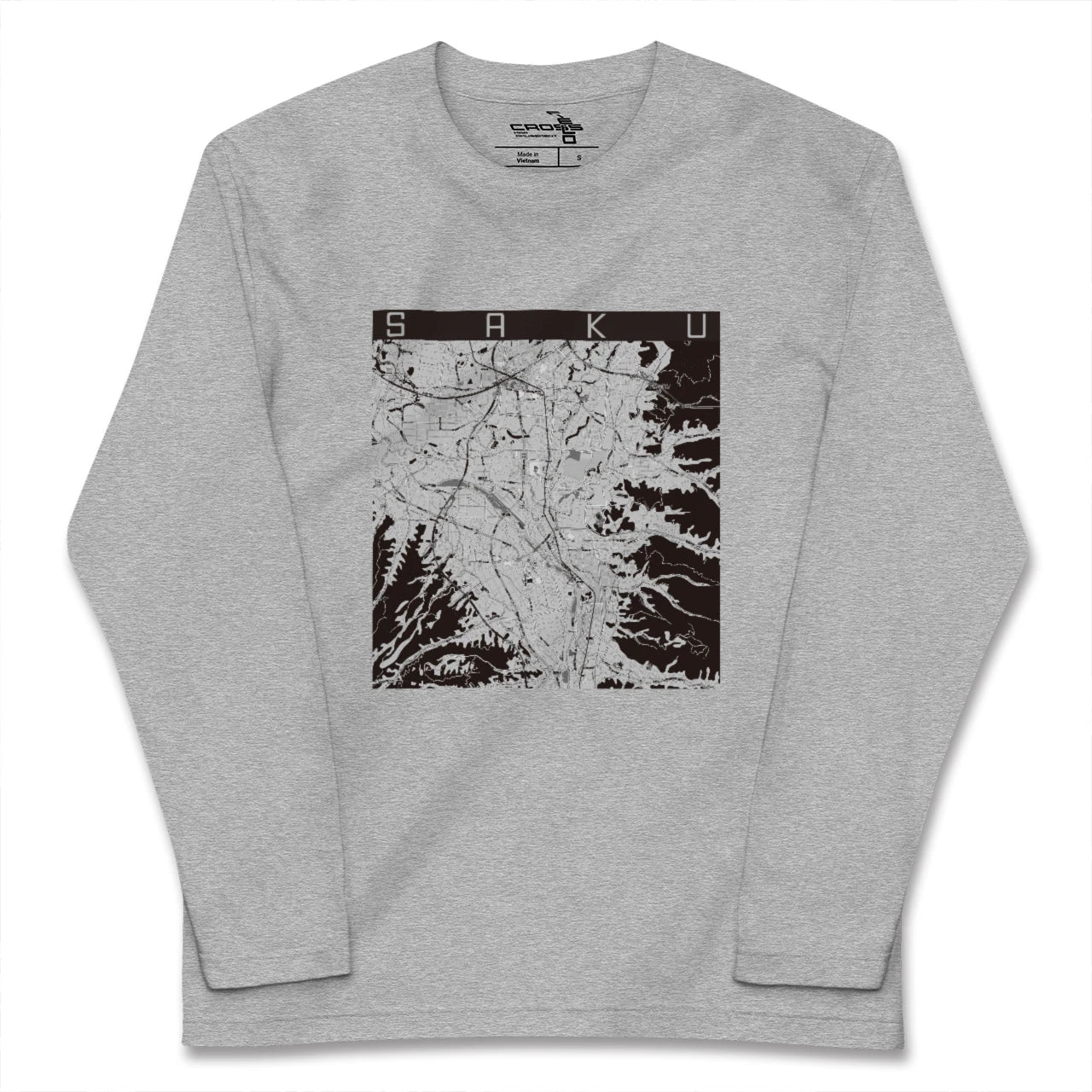 【佐久(長野県)】地図柄ロングスリーブTシャツ