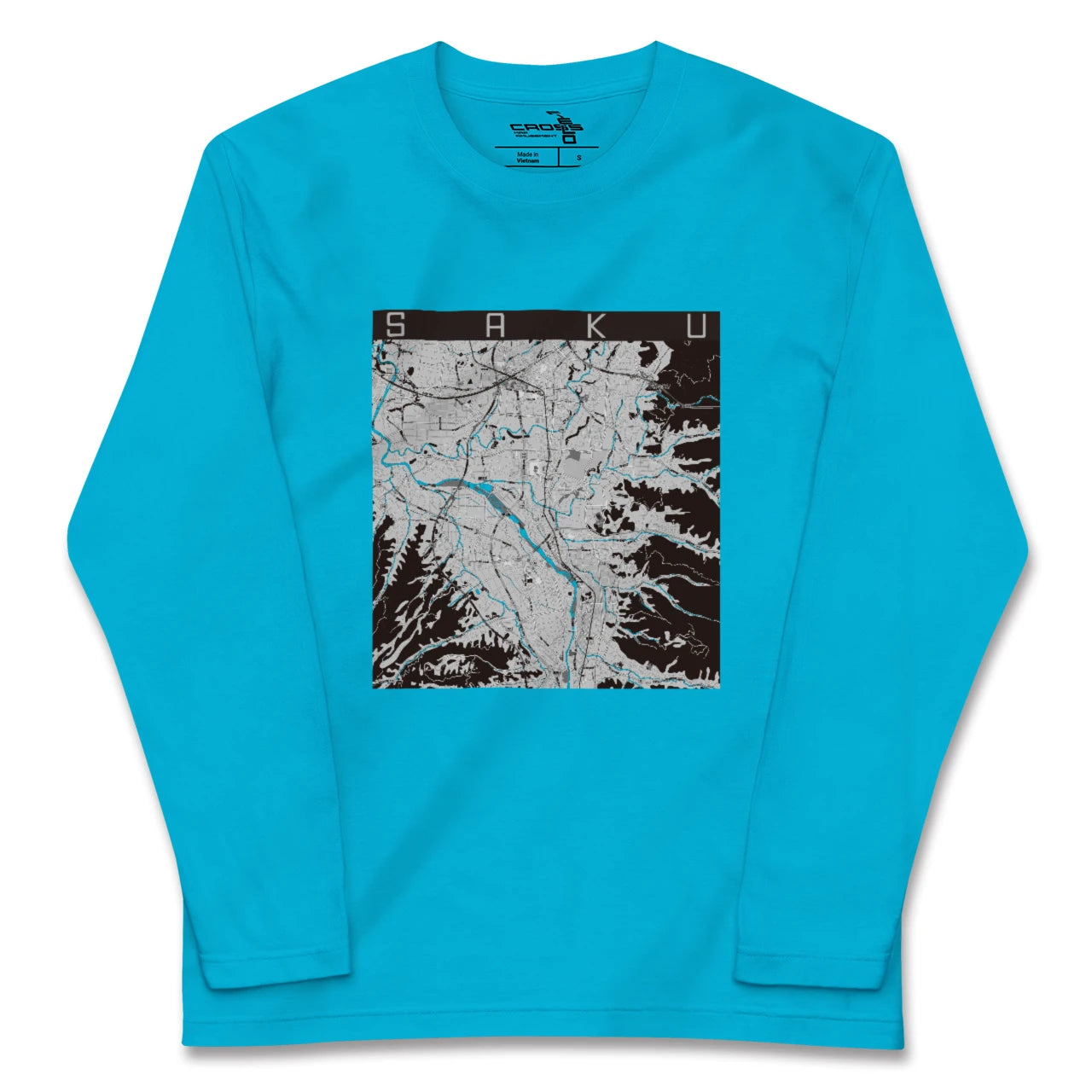 【佐久(長野県)】地図柄ロングスリーブTシャツ