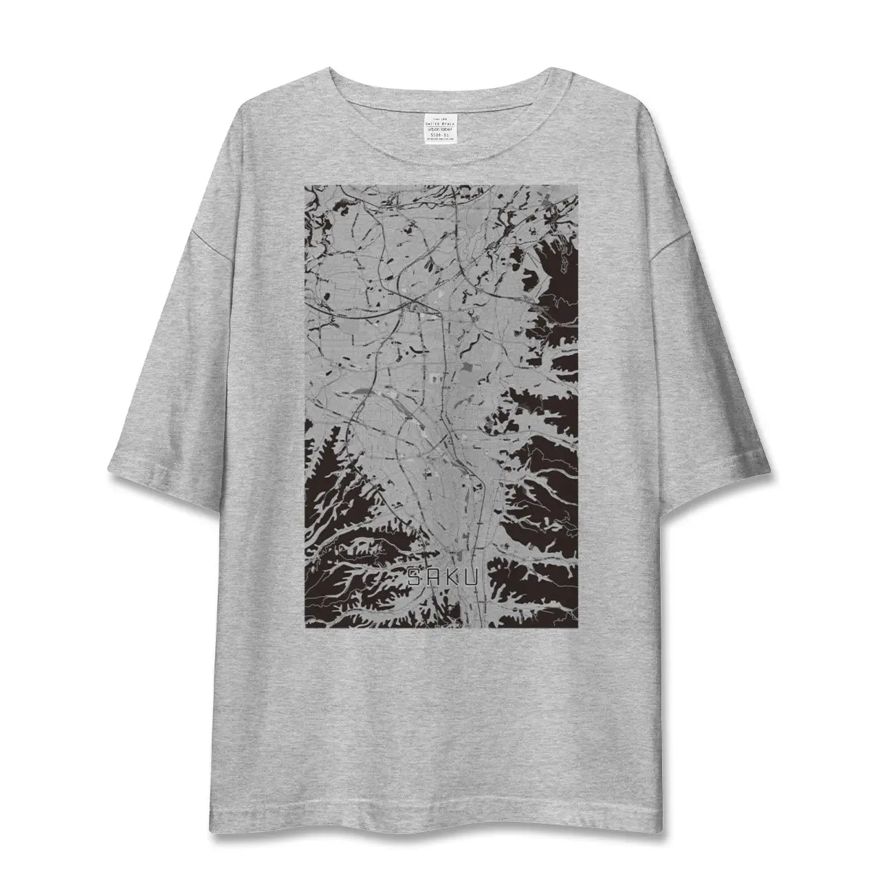 【佐久(長野県)】地図柄ビッグシルエットTシャツ