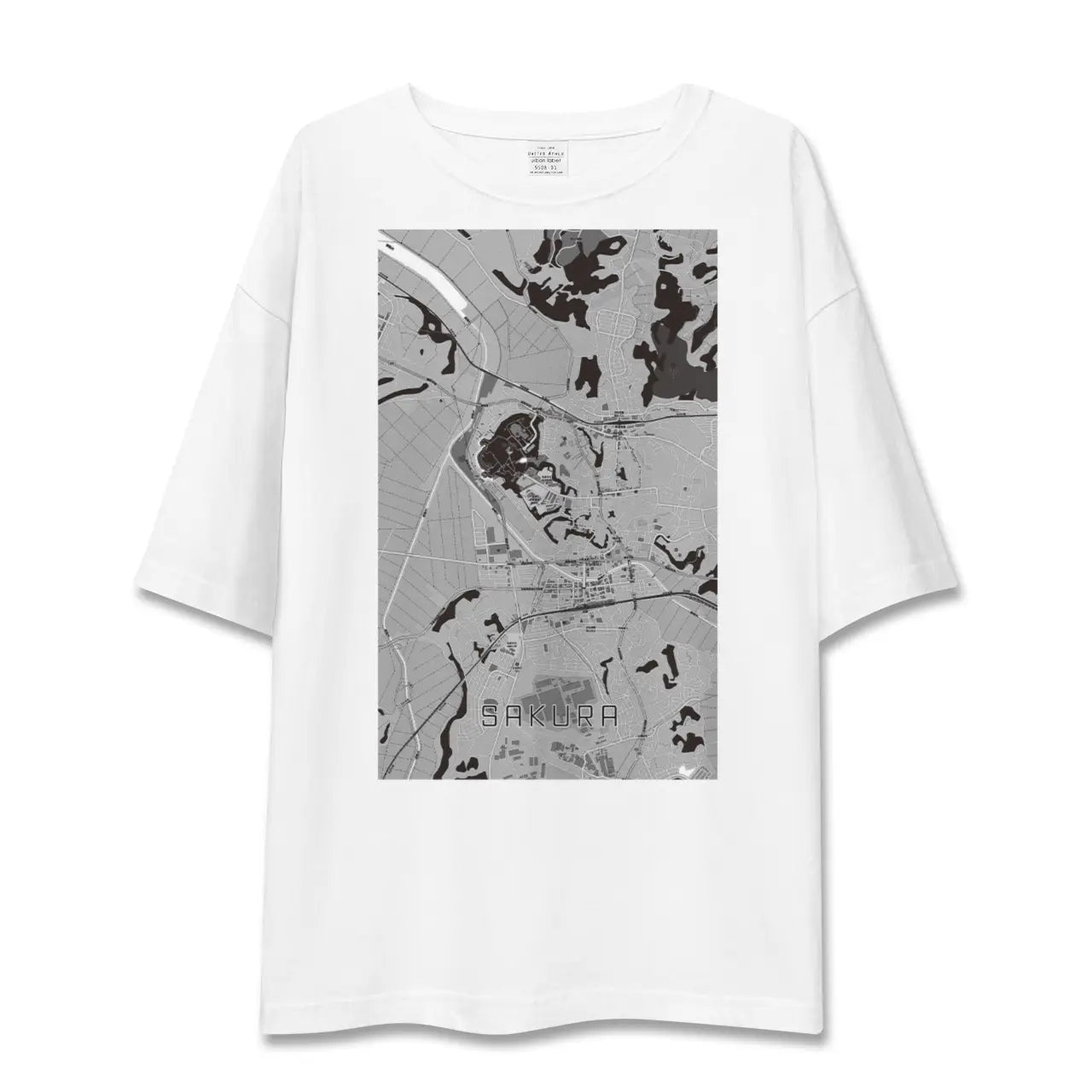 【佐倉(千葉県)】地図柄ビッグシルエットTシャツ