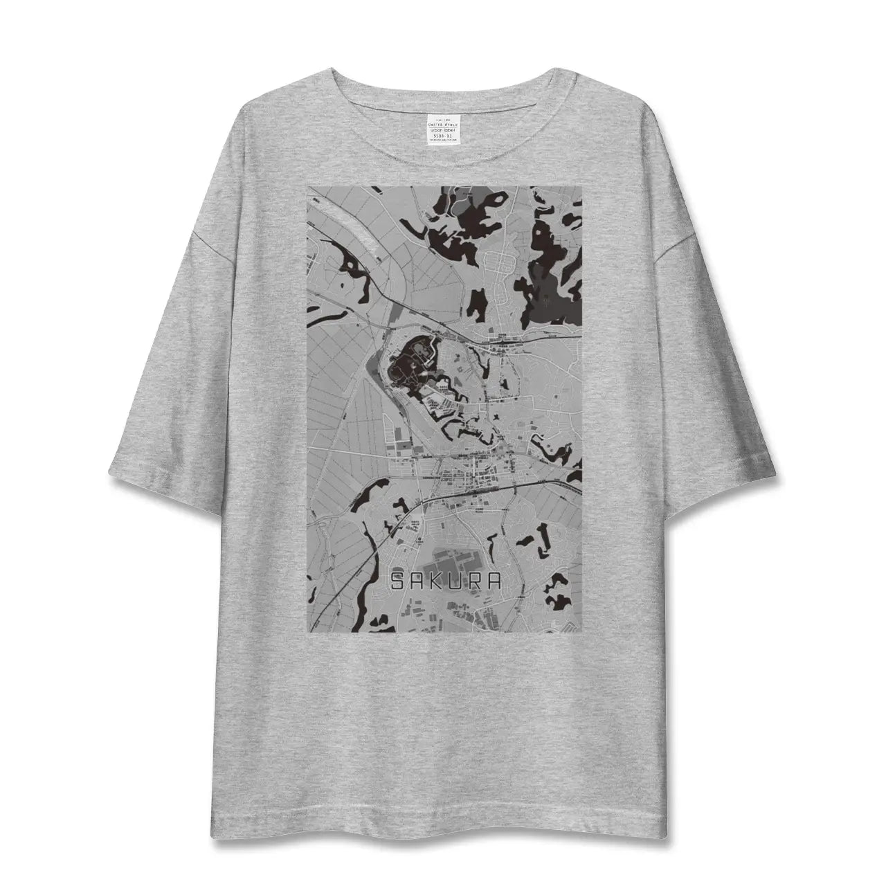 【佐倉(千葉県)】地図柄ビッグシルエットTシャツ