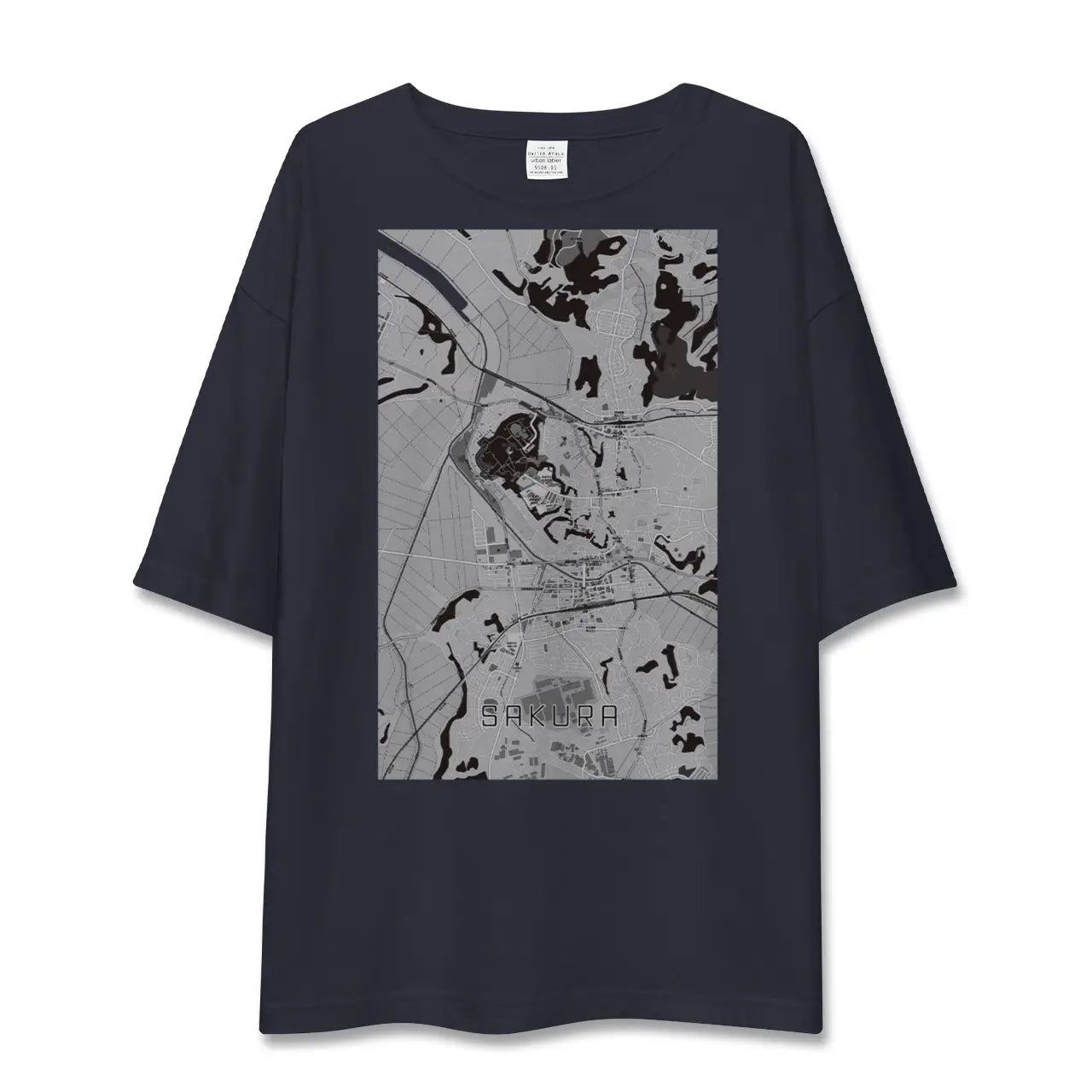【佐倉(千葉県)】地図柄ビッグシルエットTシャツ
