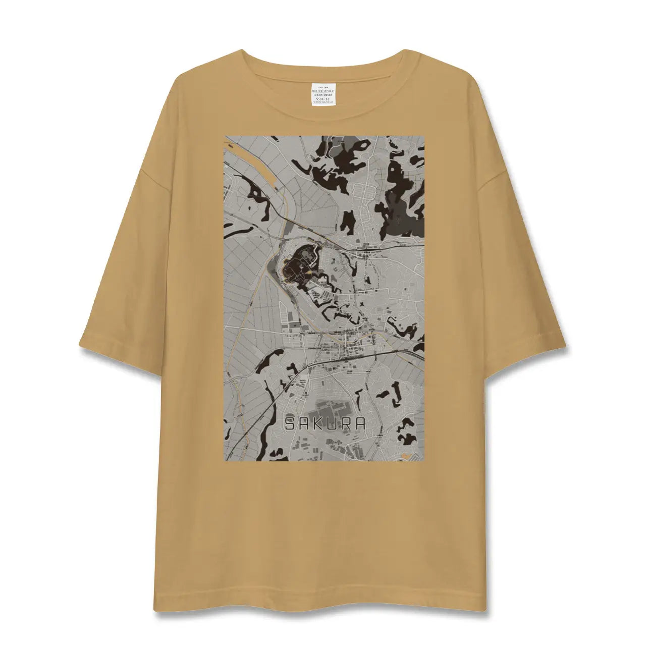 【佐倉(千葉県)】地図柄ビッグシルエットTシャツ