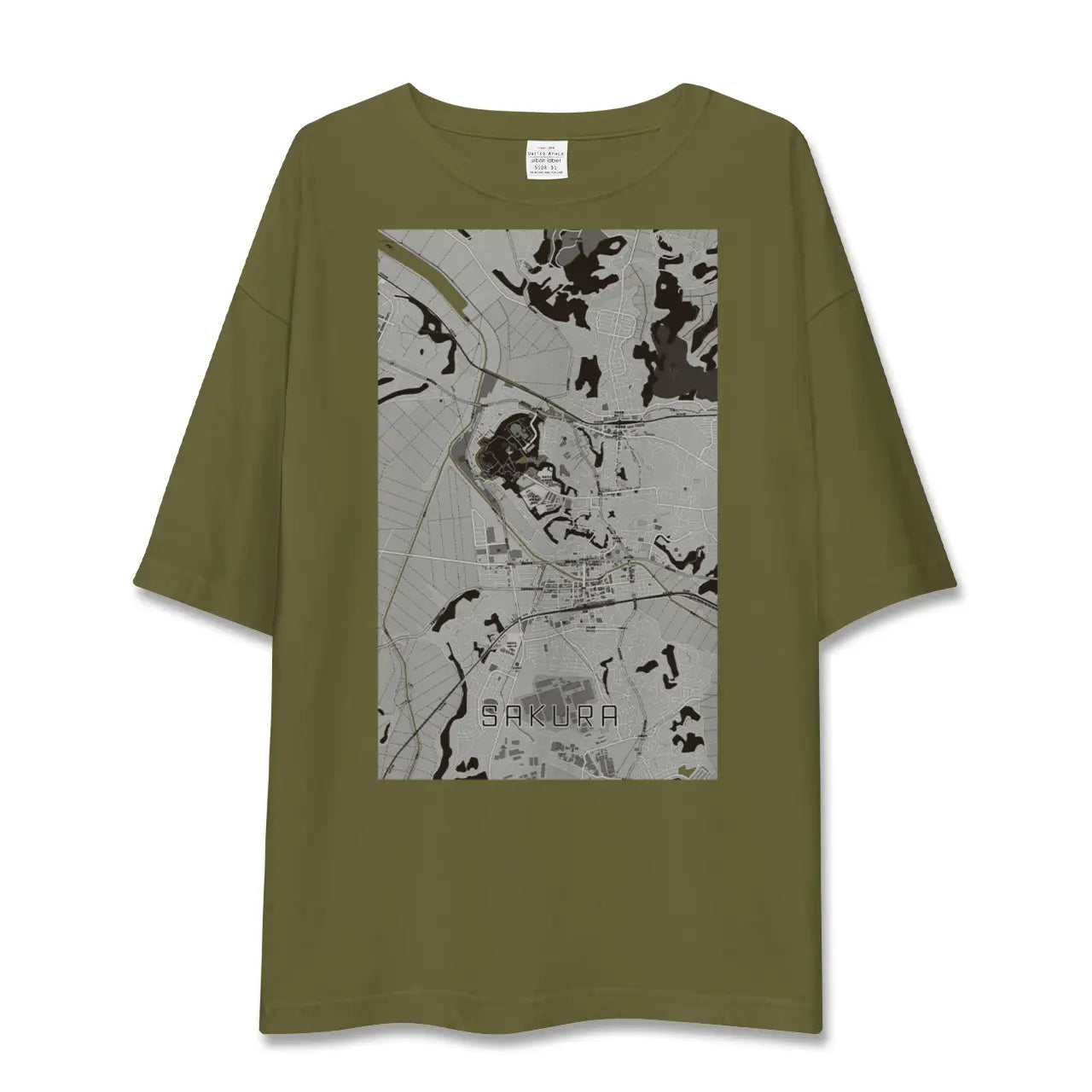 【佐倉(千葉県)】地図柄ビッグシルエットTシャツ