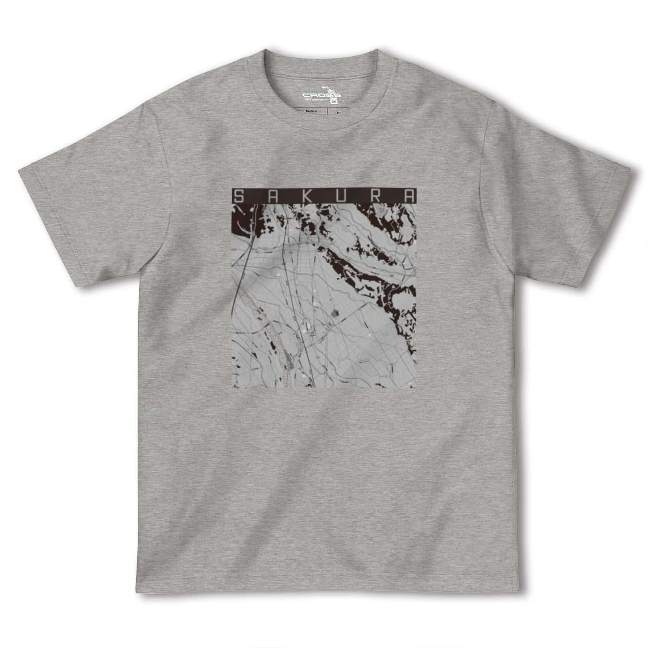 【さくら(栃木県)】地図柄ヘビーウェイトTシャツ