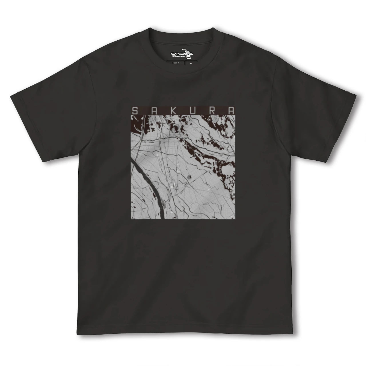 【さくら(栃木県)】地図柄ヘビーウェイトTシャツ