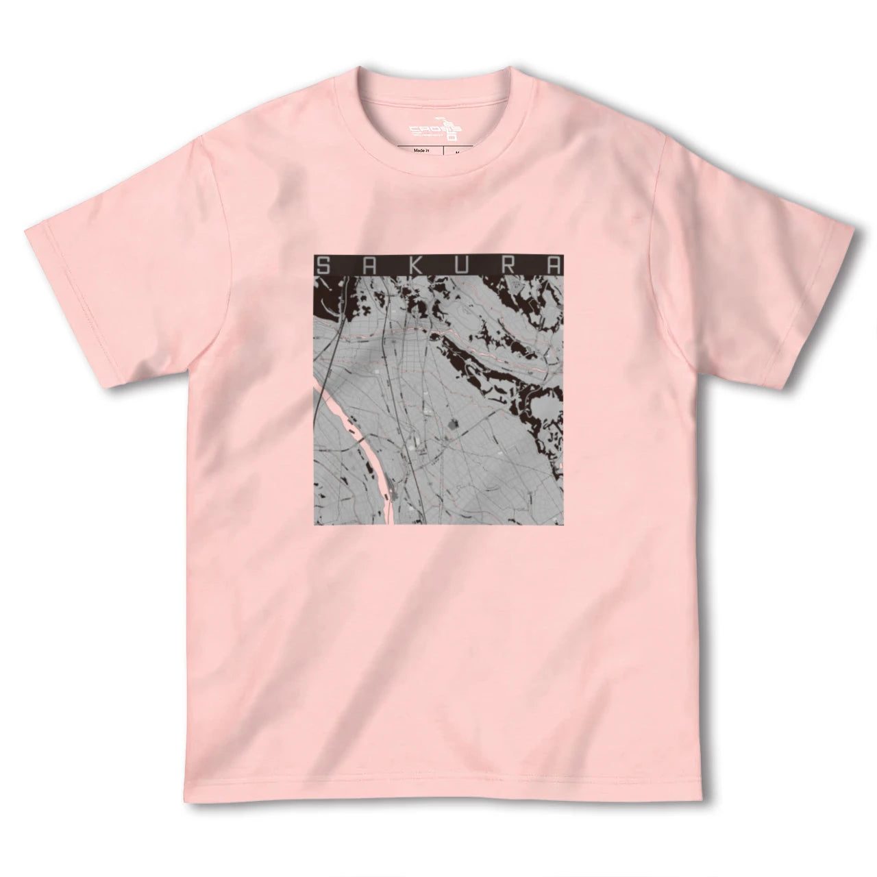 【さくら(栃木県)】地図柄ヘビーウェイトTシャツ