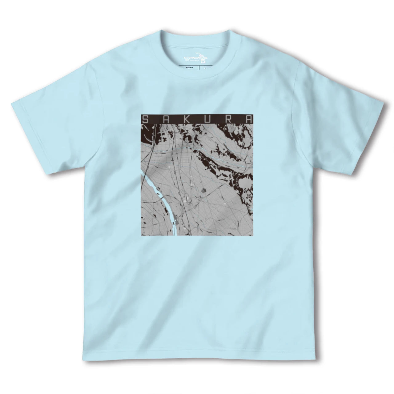 【さくら(栃木県)】地図柄ヘビーウェイトTシャツ