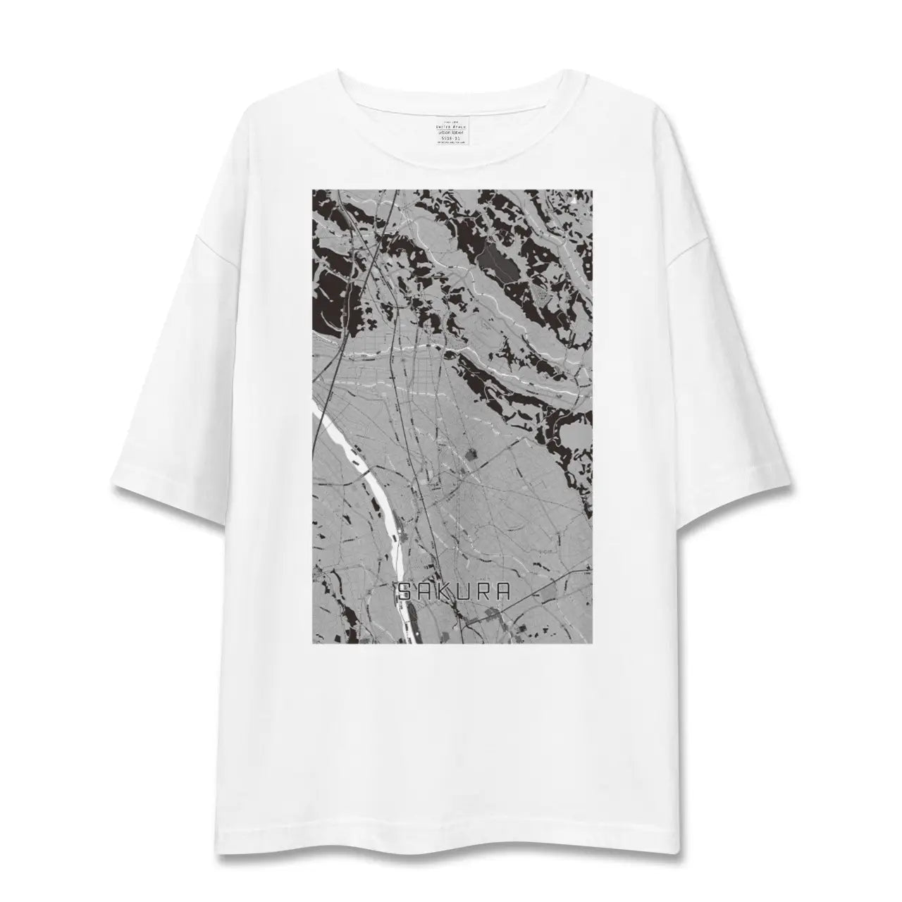 【さくら(栃木県)】地図柄ビッグシルエットTシャツ